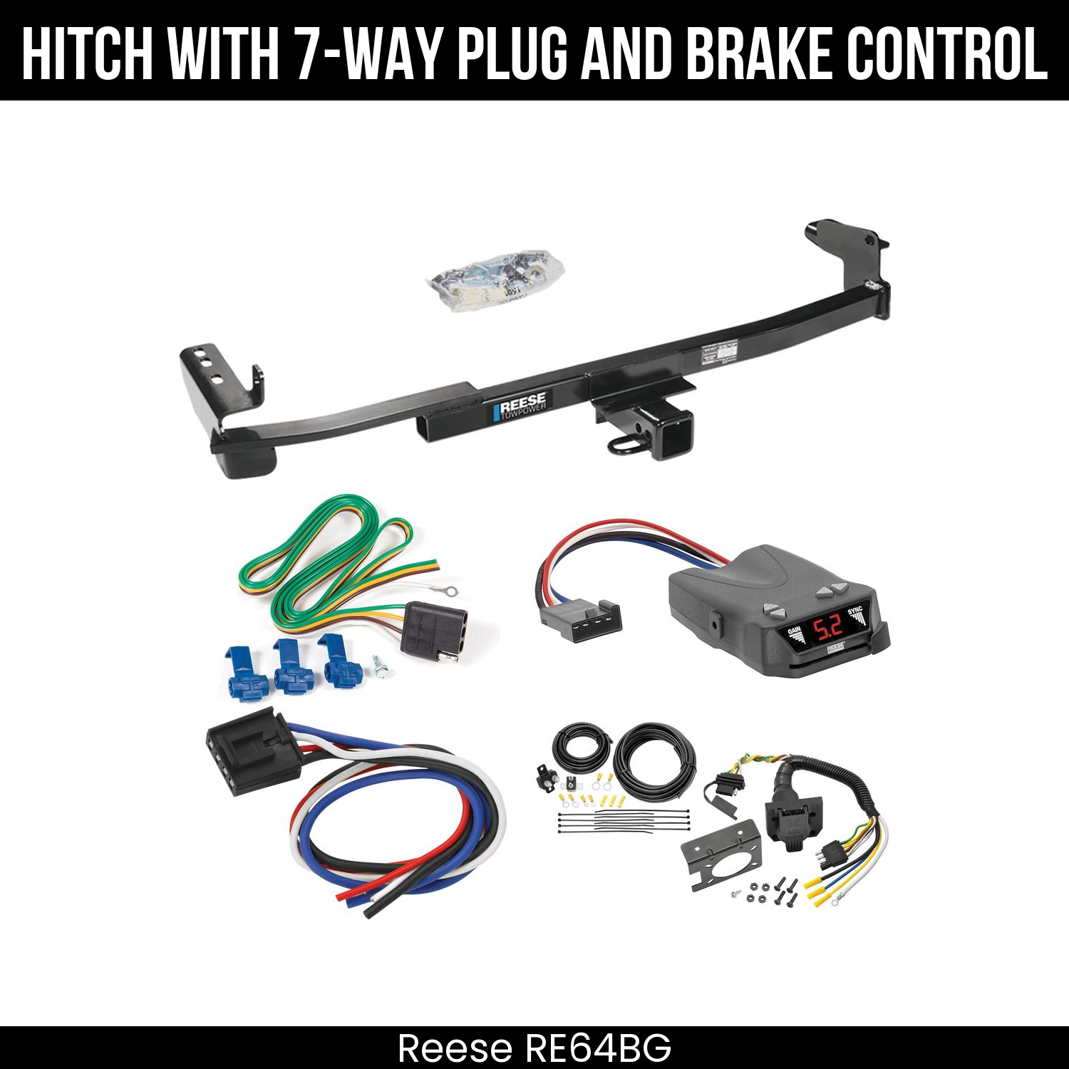 Trailer Hitch , 7-Way , Reese Brakeman IV Brake Control