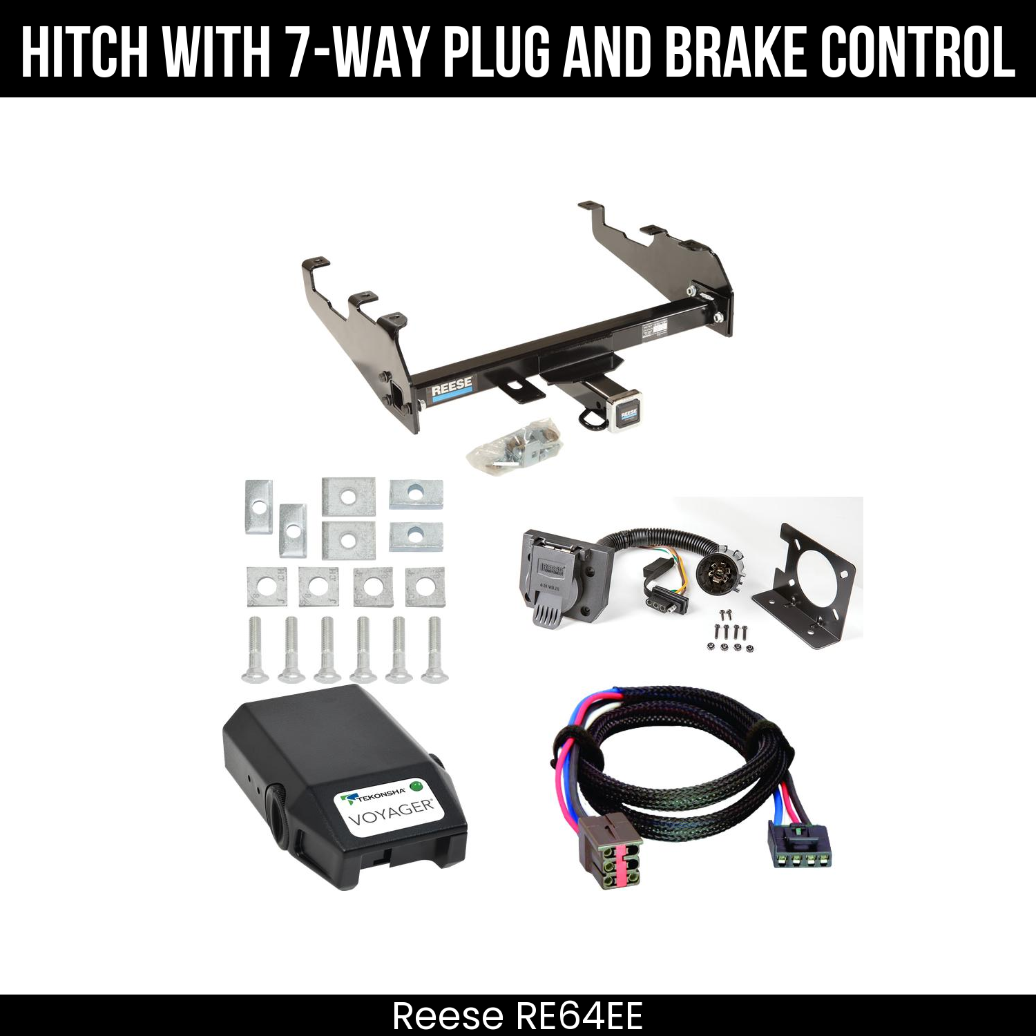 Trailer Hitch , 7-Way , Tekonsha Voyager Brake Control