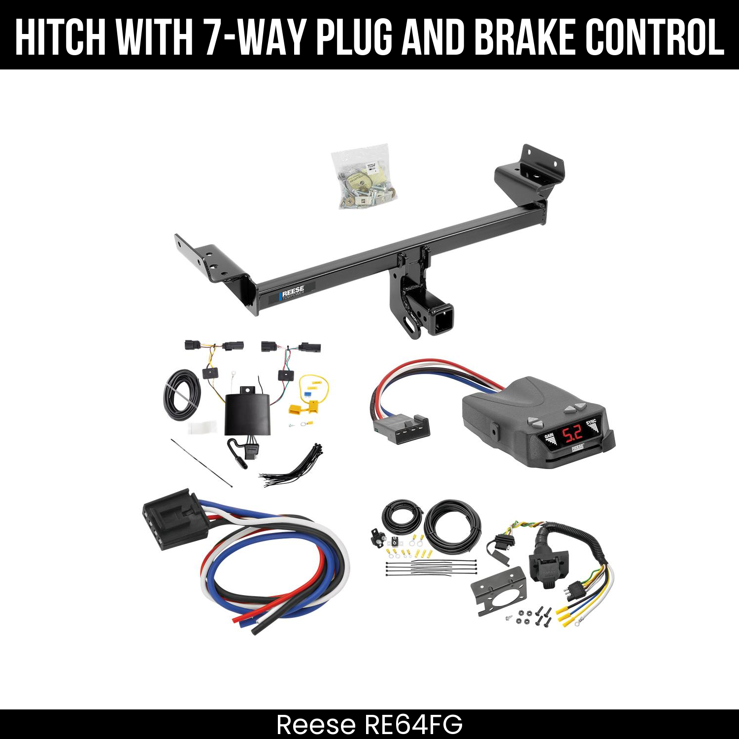 Trailer Hitch , 7-Way , Reese Brakeman IV Brake Control