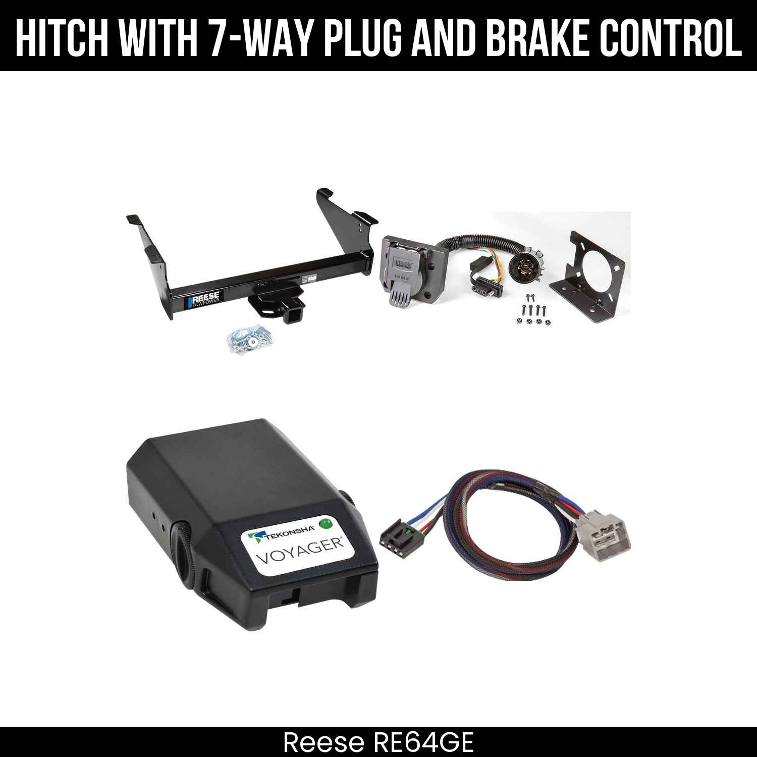 Trailer Hitch , 7-Way , Tekonsha Voyager Brake Control