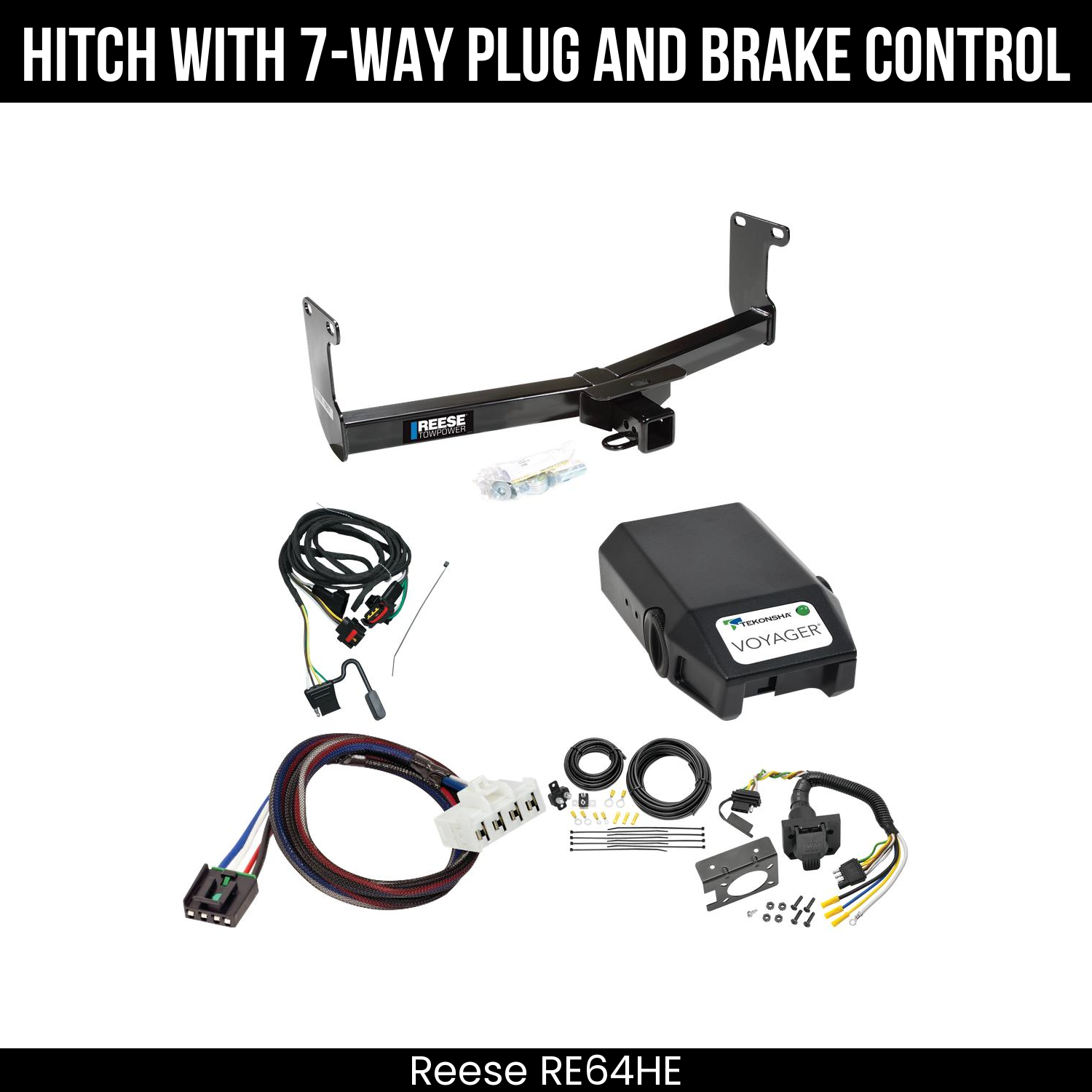 Trailer Hitch , 7-Way , Tekonsha Voyager Brake Control