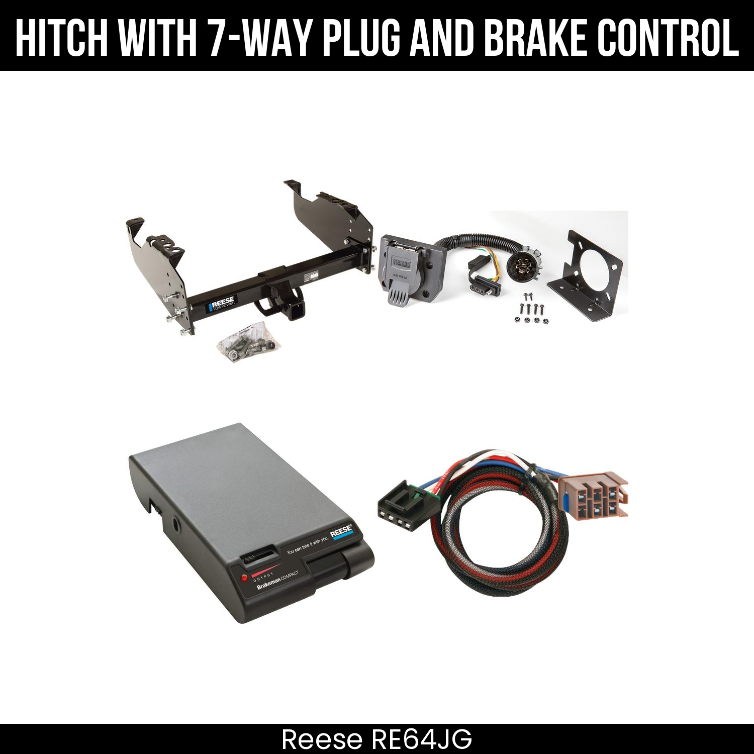 Trailer Hitch , 7-Way , Reese Brakeman Brake Control