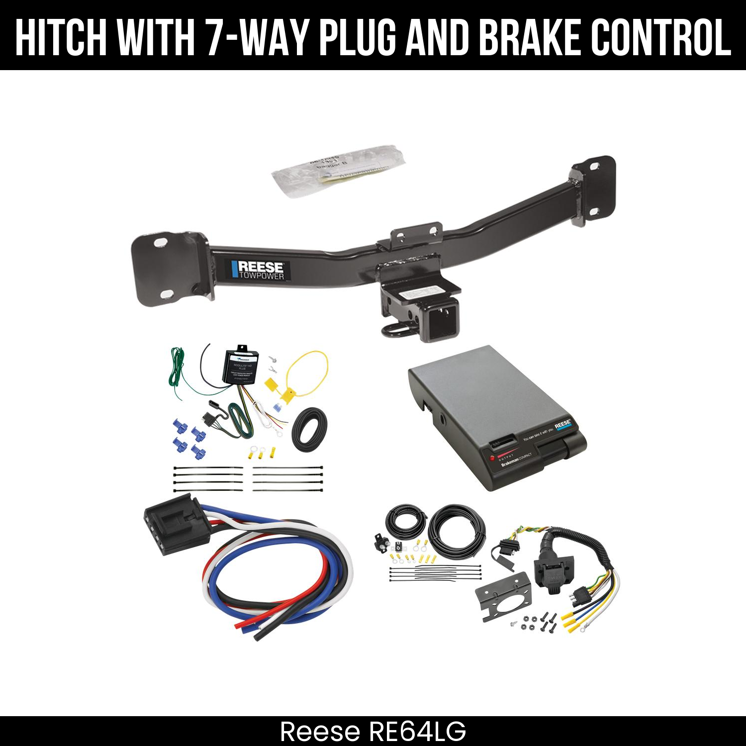 Trailer Hitch , 7-Way , Reese Brakeman Brake Control