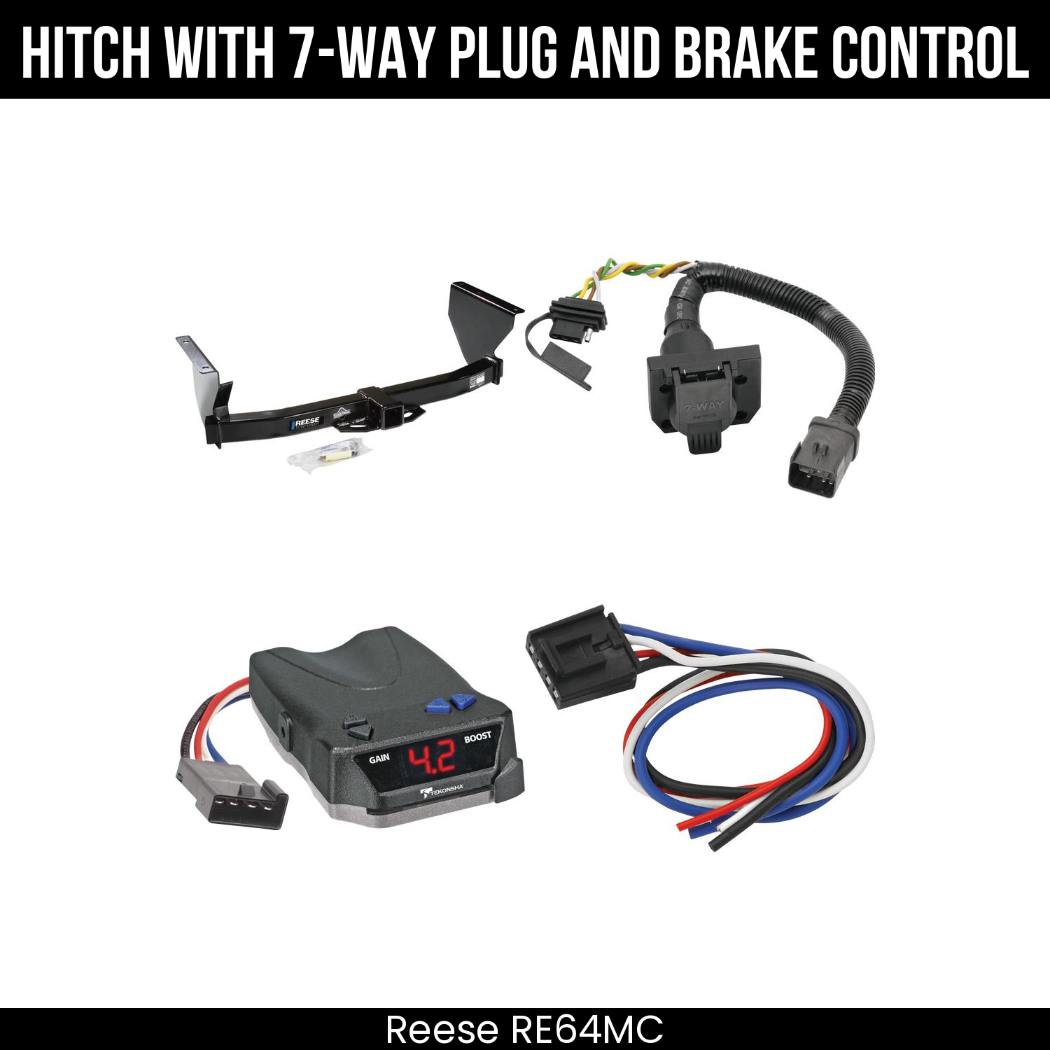 Trailer Hitch , 7-Way , Tekonsha Brake EVN Control