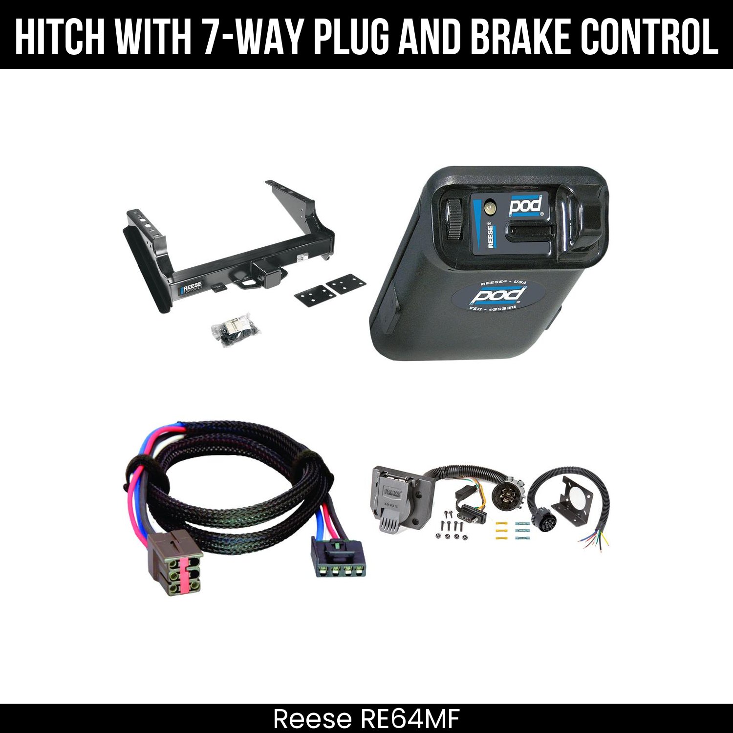 Trailer Hitch , 7-Way , Reese POD Brake Control