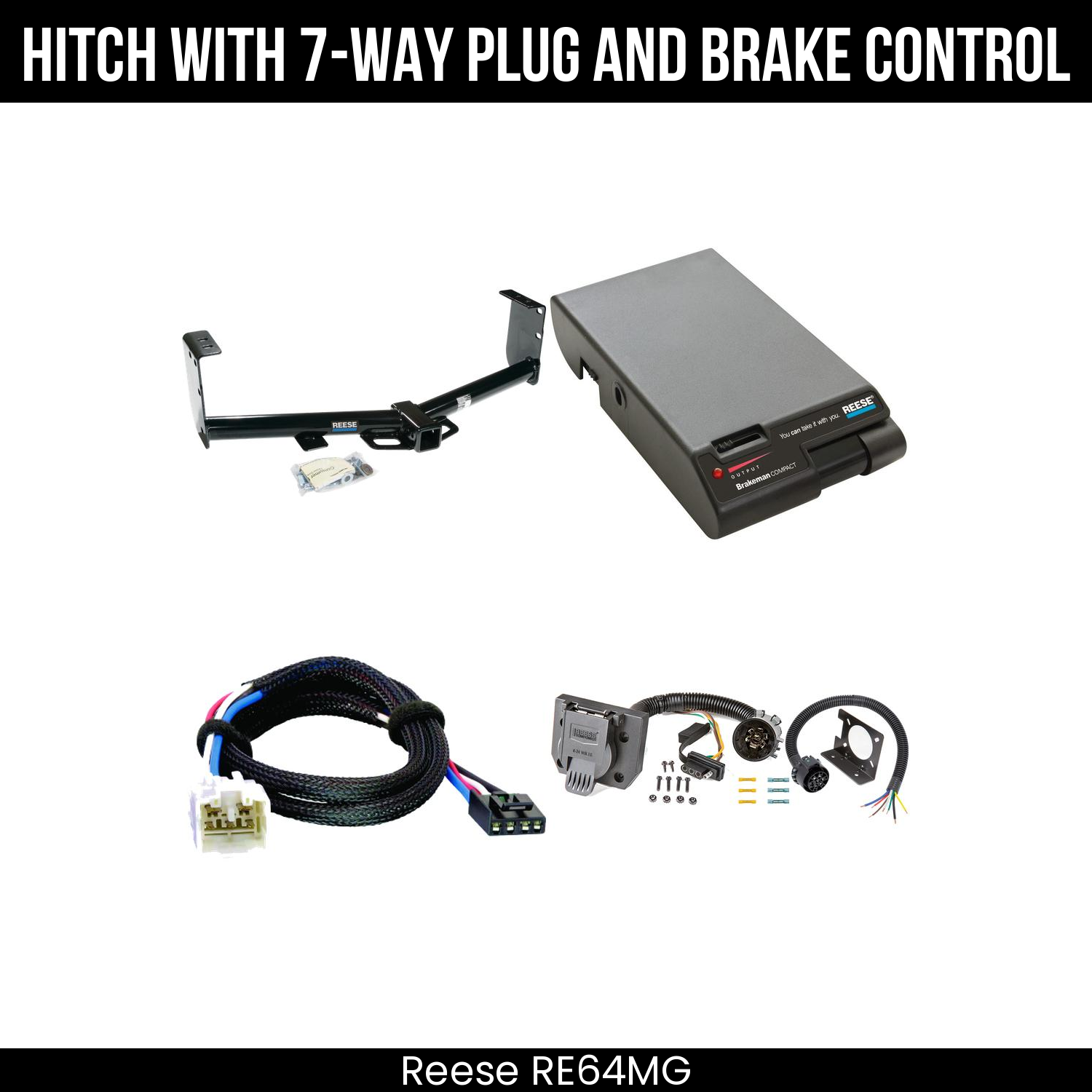 Trailer Hitch , 7-Way , Reese Brakeman Brake Control