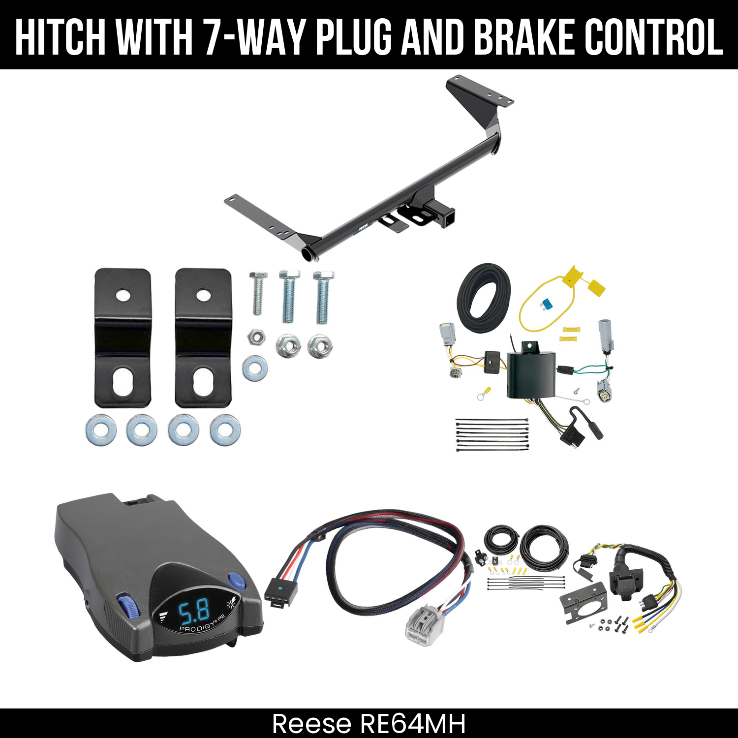 Trailer Hitch , 7-Way , Tekonsha Prodigy P2 Brake Control