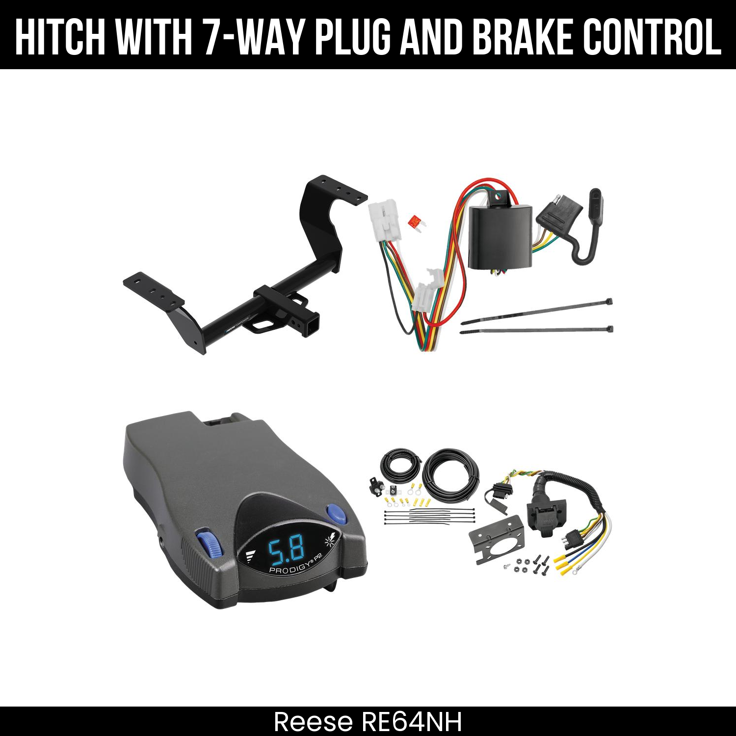 Trailer Hitch , 7-Way , Tekonsha Prodigy P2 Brake Control