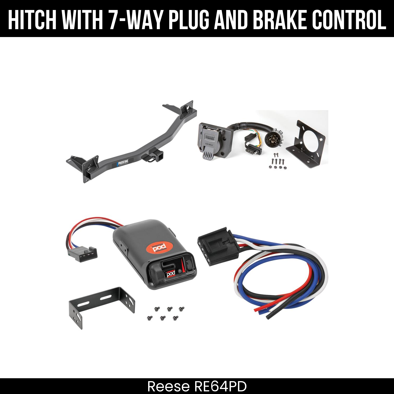 Trailer Hitch , 7-Way , Pro Series POD Brake Control
