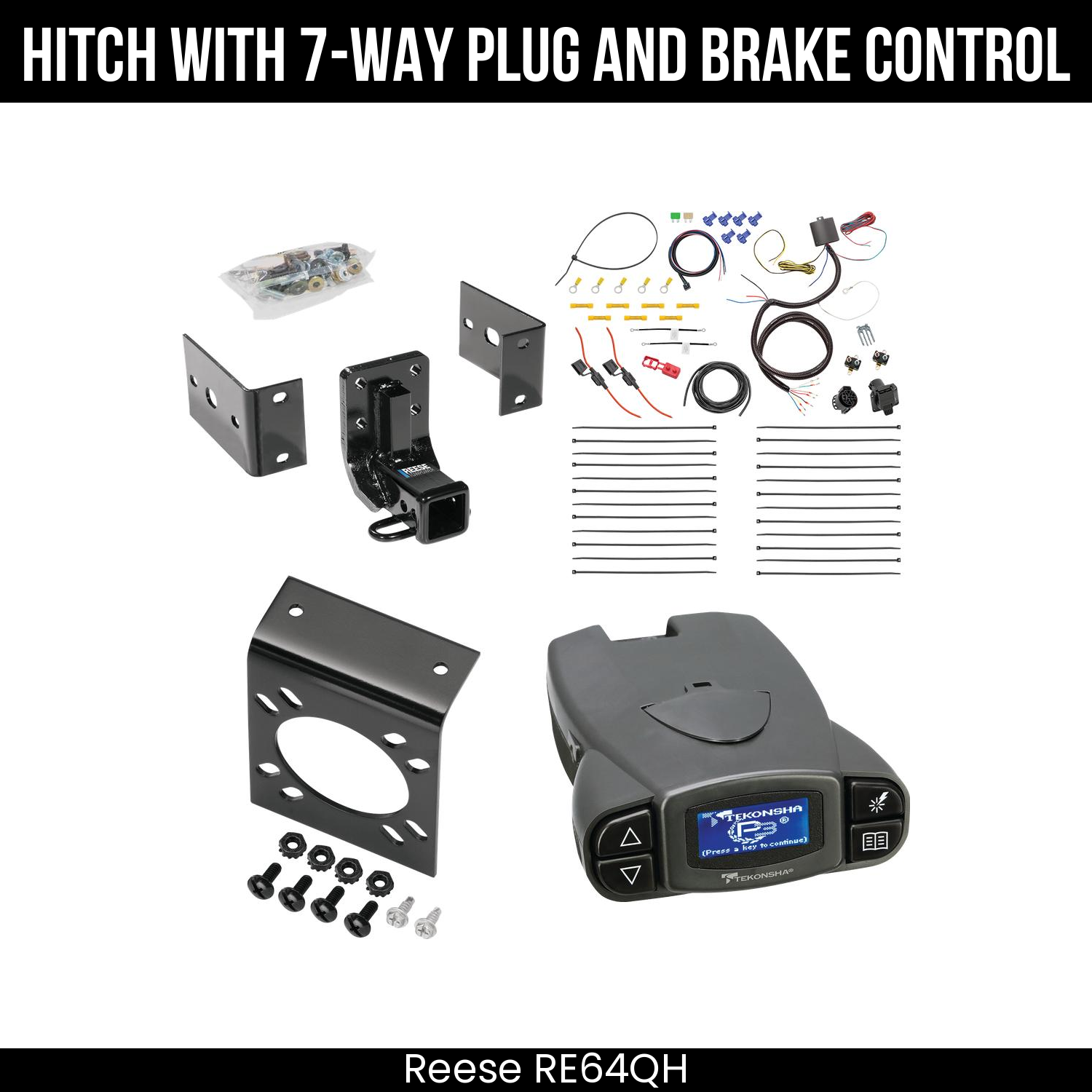 Trailer Hitch , 7-Way , Tekonsha Prodigy P3 Brake Control