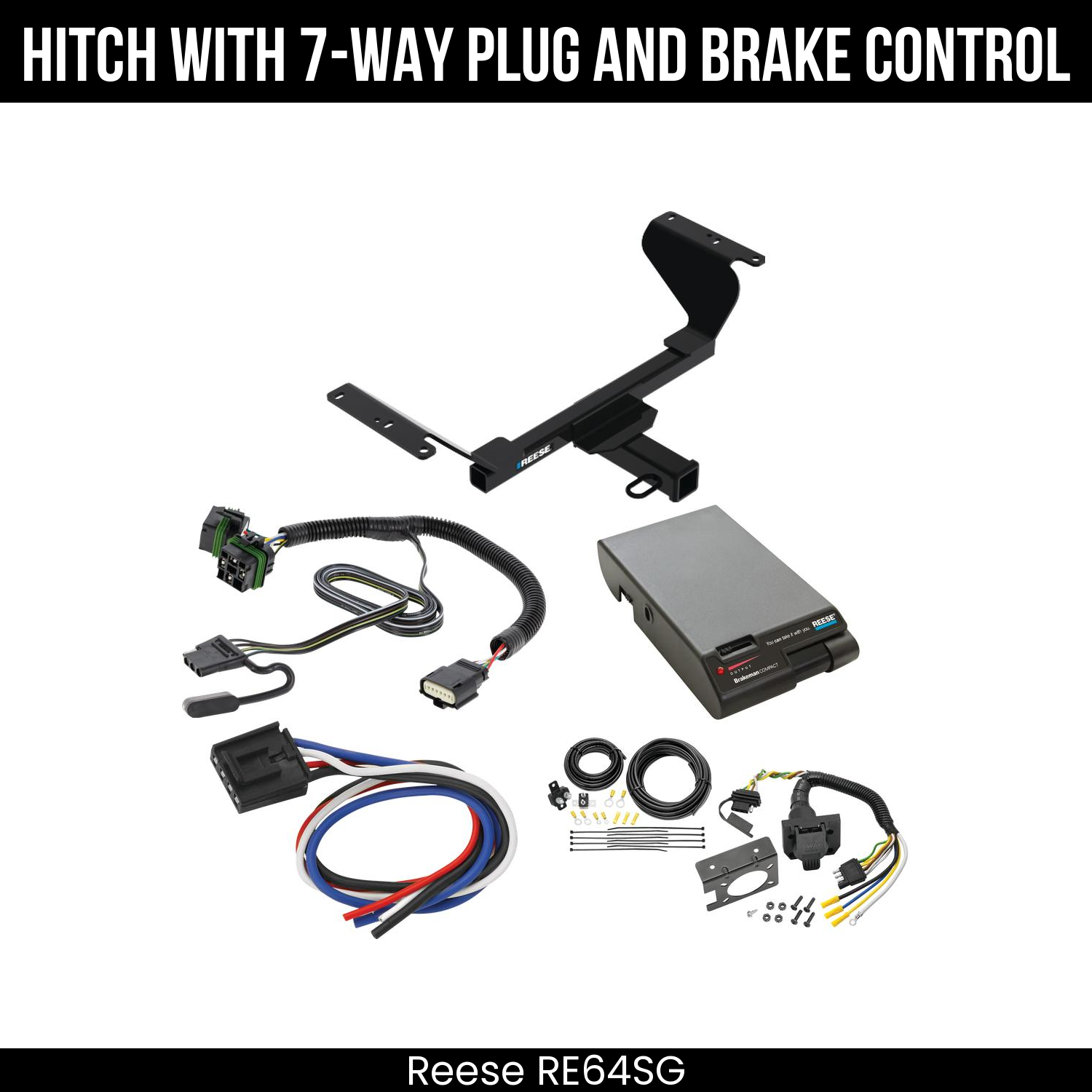 Trailer Hitch , 7-Way , Reese Brakeman Brake Control