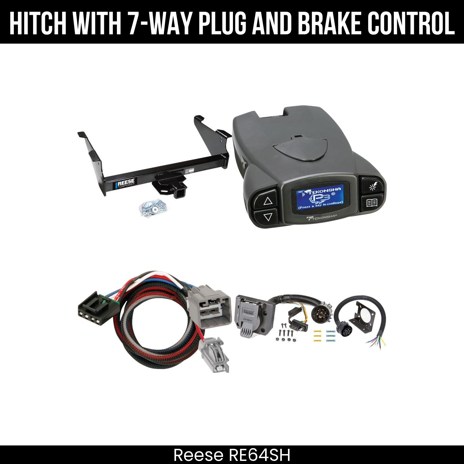 Trailer Hitch , 7-Way , Tekonsha Prodigy P3 Brake Control