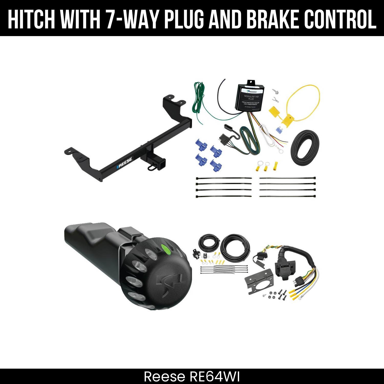 Trailer Hitch , 7-Way , Tekonsha Voyager iD Smart Brake Control