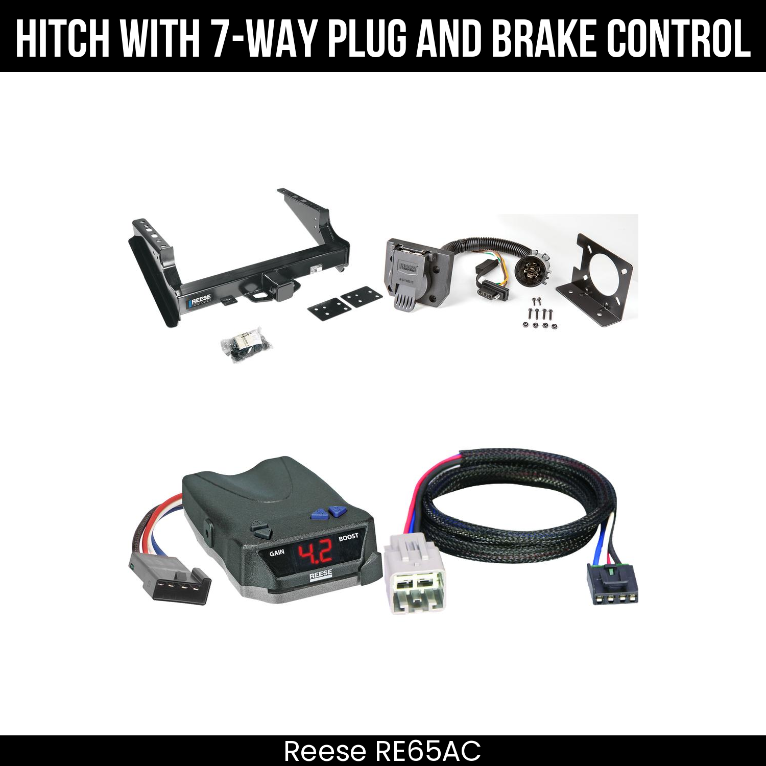 Trailer Hitch , 7-Way , Reese Brake EVN Control