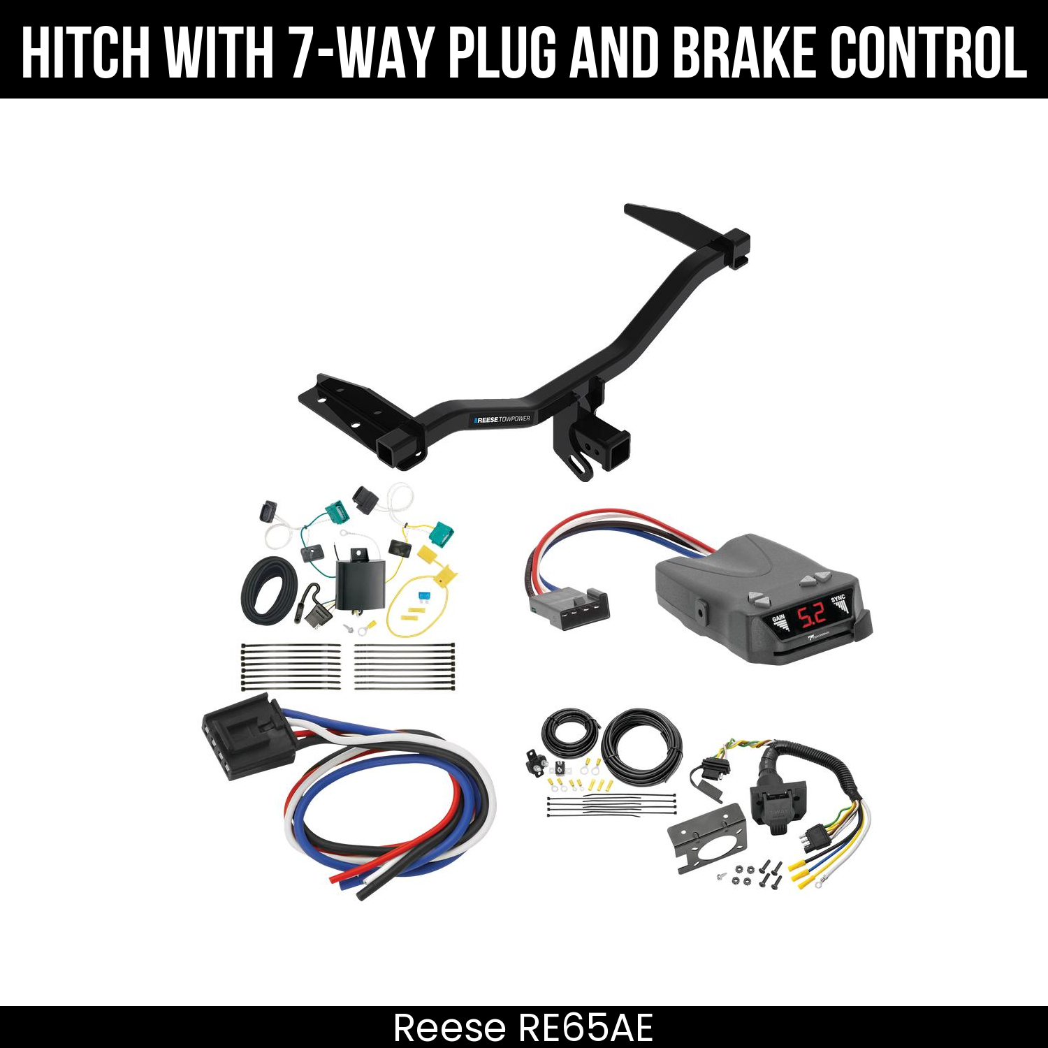 Trailer Hitch , 7-Way , Tekonsha Brakeman IV Brake Control