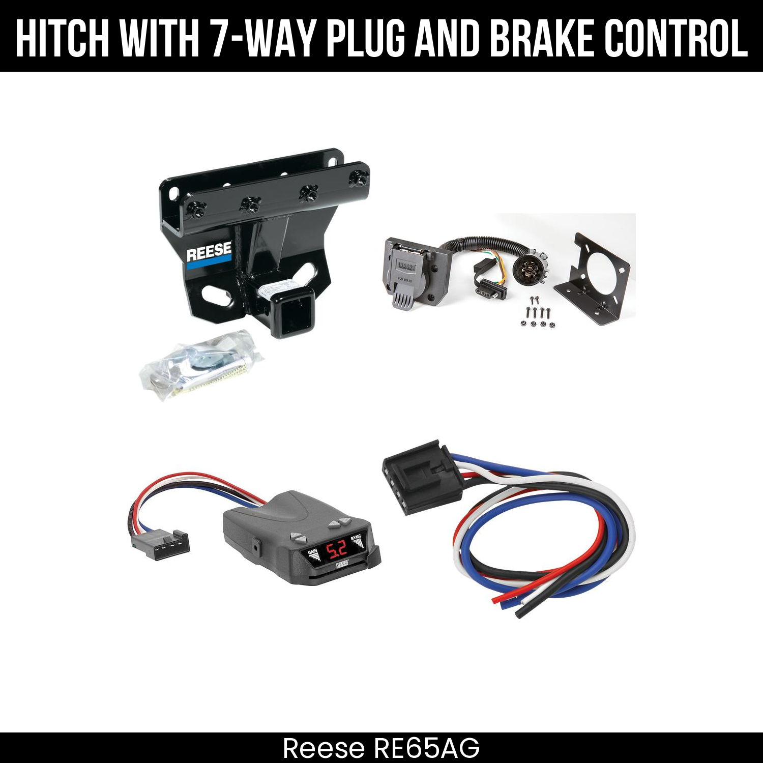 Trailer Hitch , 7-Way , Reese Brakeman IV Brake Control