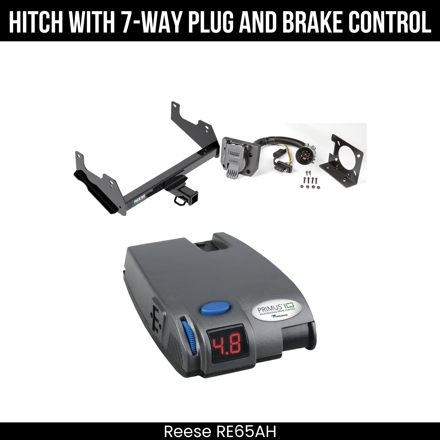 Trailer Hitch , 7-Way , Tekonsha Primus IQ Brake Control