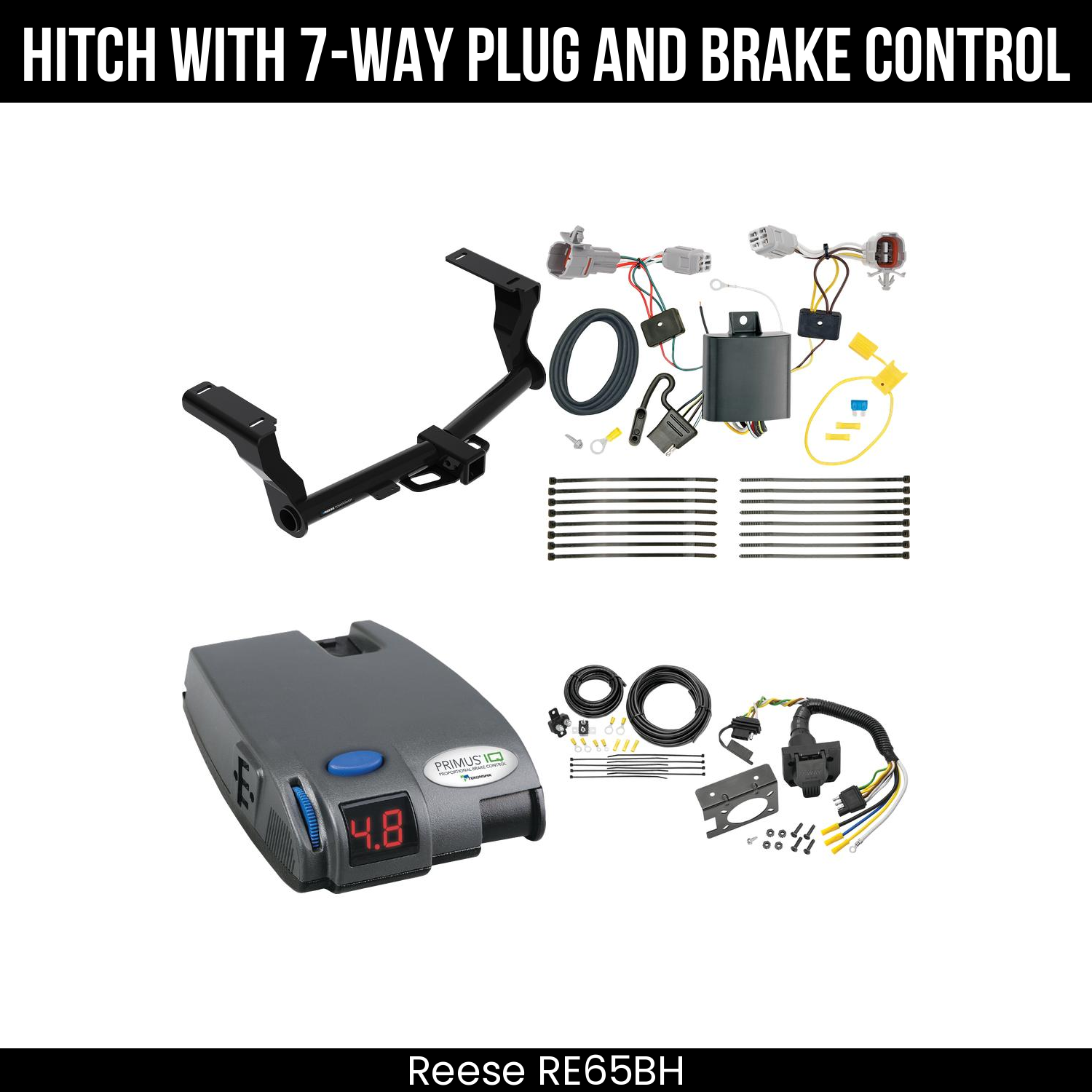 Trailer Hitch , 7-Way , Tekonsha Primus IQ Brake Control