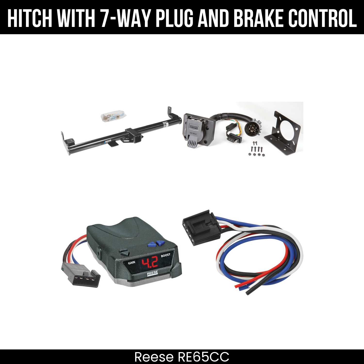 Trailer Hitch , 7-Way , Reese Brake EVN Control