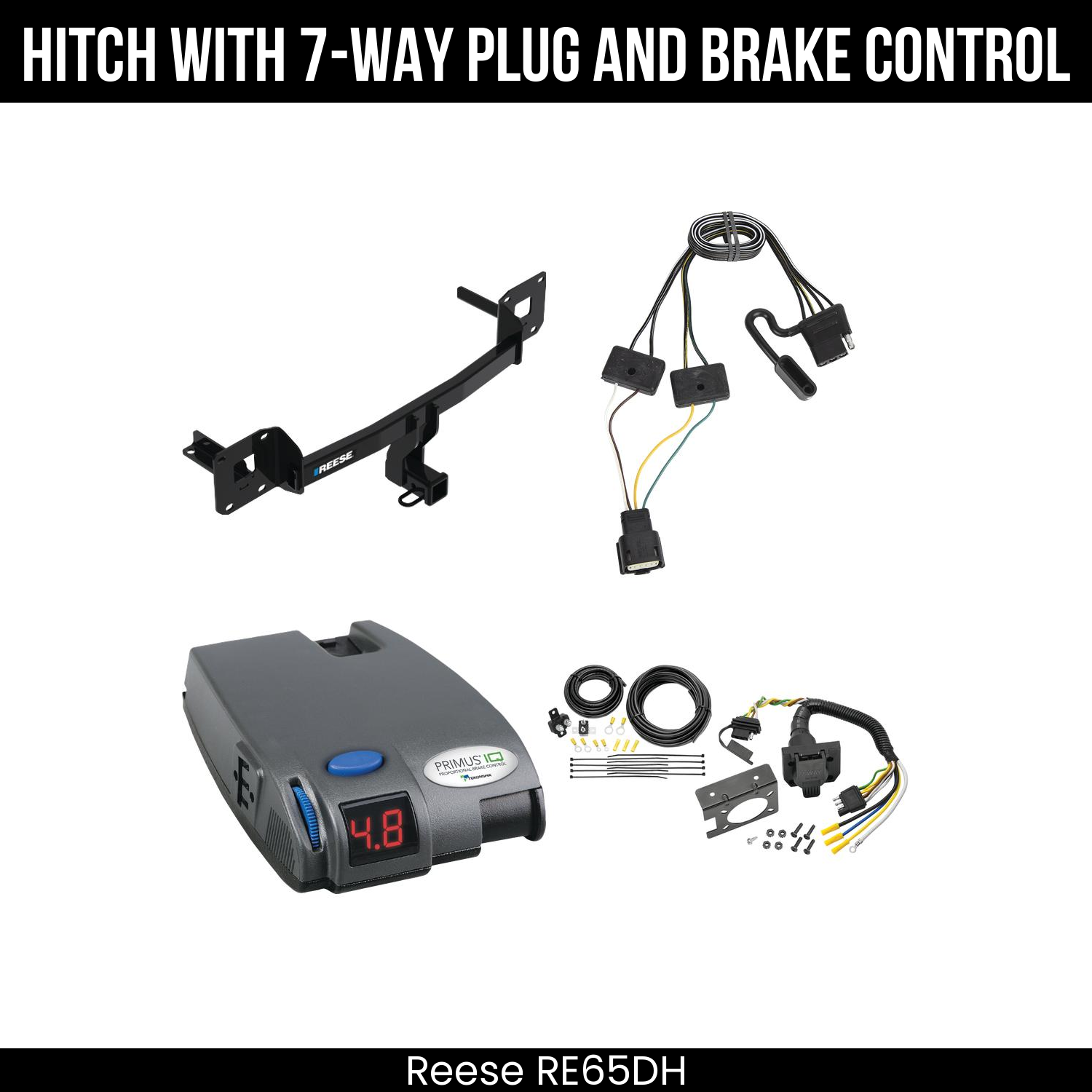 Trailer Hitch , 7-Way , Tekonsha Primus IQ Brake Control