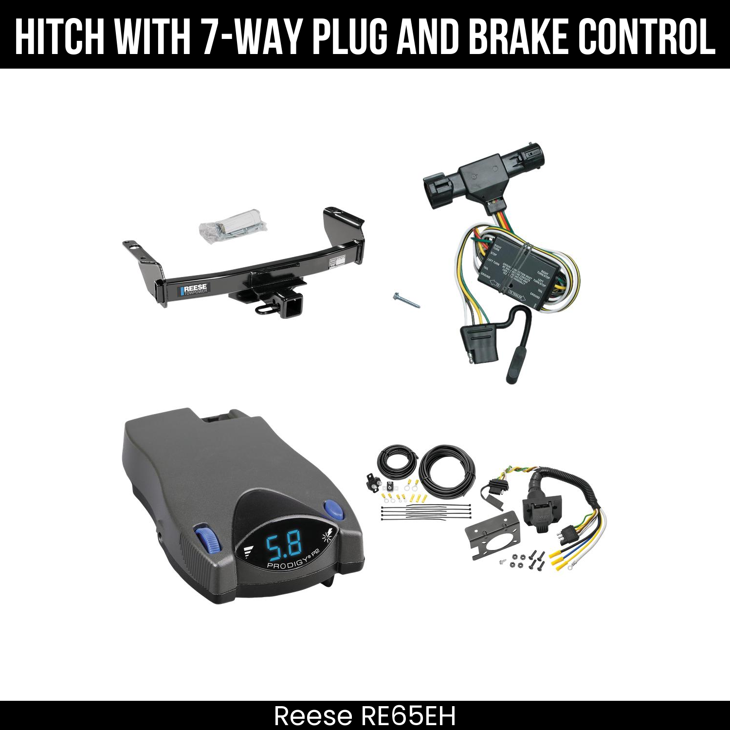 Trailer Hitch , 7-Way , Tekonsha Prodigy P2 Brake Control