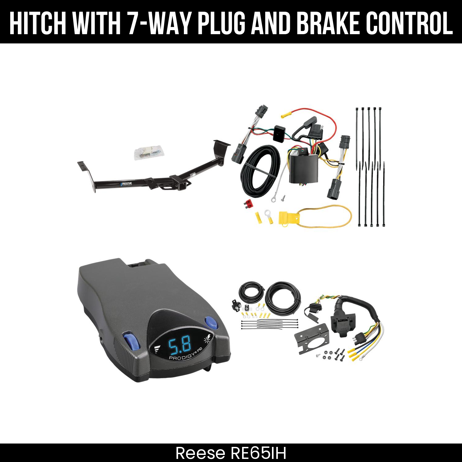 Trailer Hitch , 7-Way , Tekonsha Prodigy P2 Brake Control