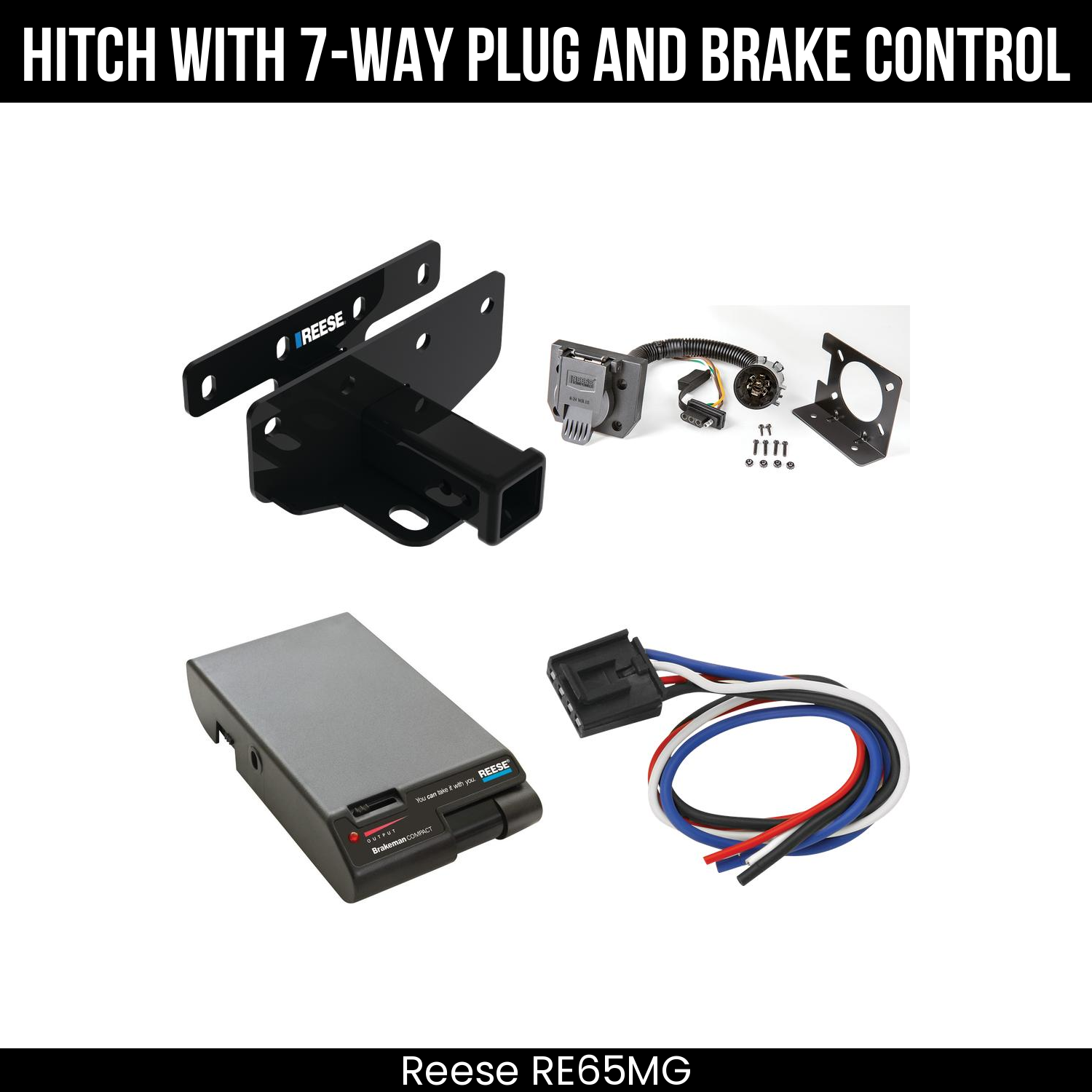 Trailer Hitch , 7-Way , Reese Brakeman Brake Control
