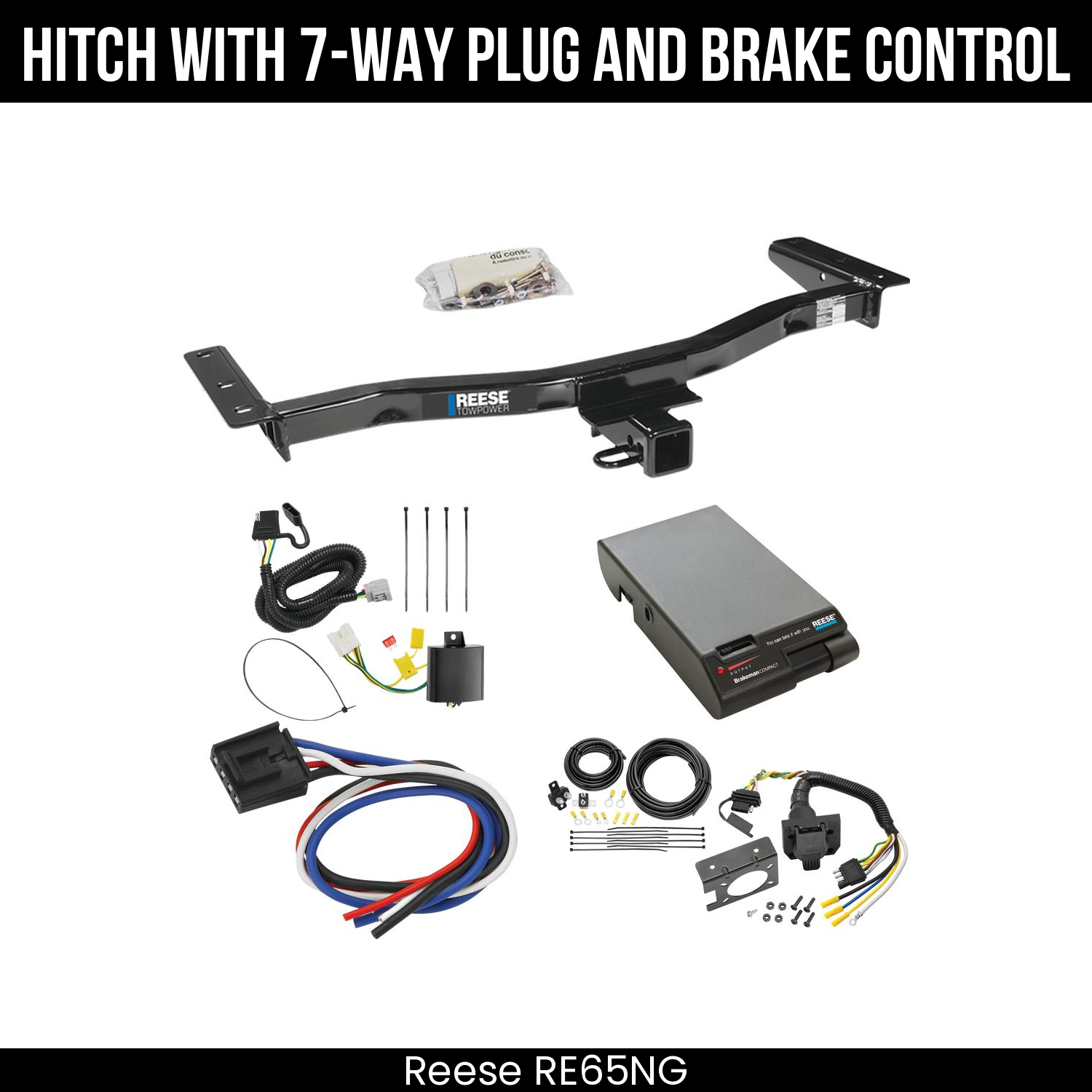 Trailer Hitch , 7-Way , Reese Brakeman Brake Control