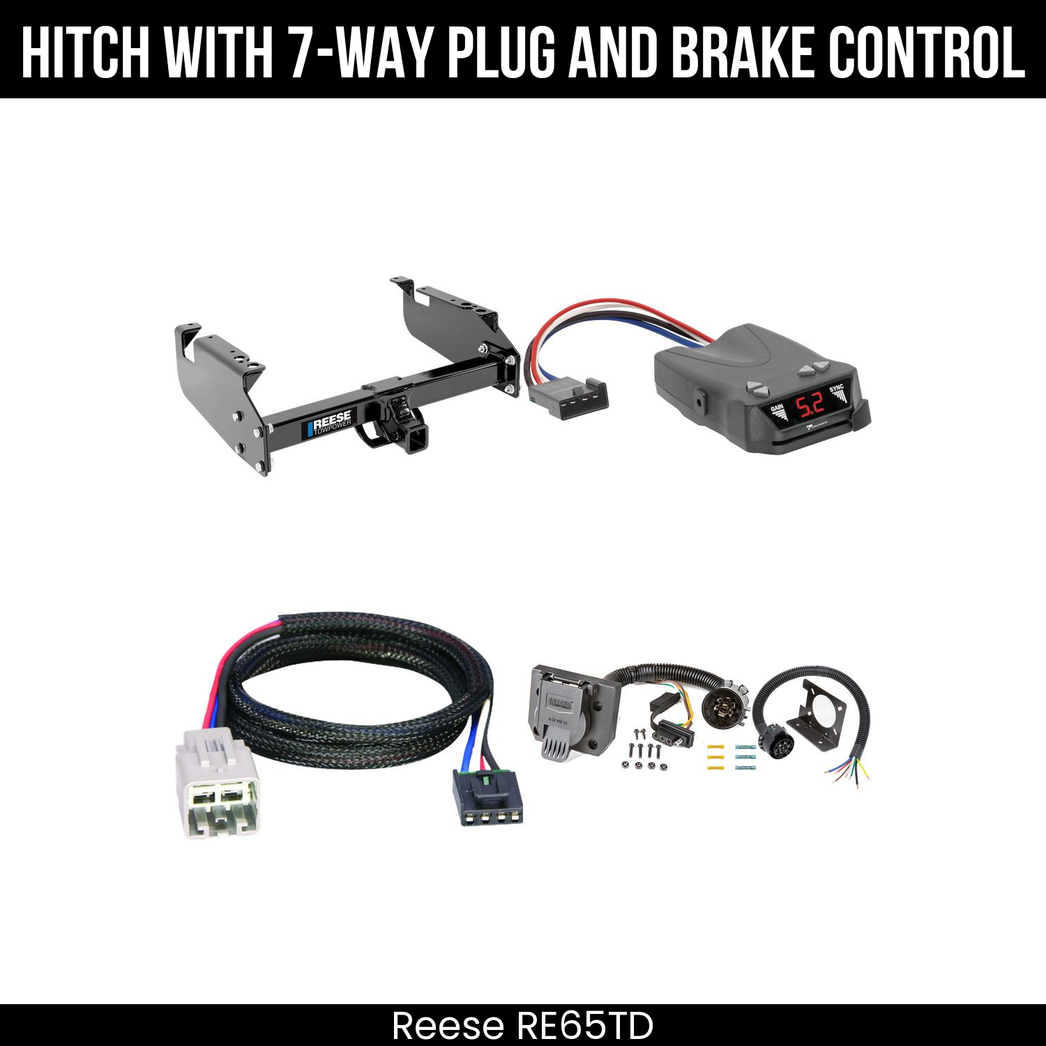 Trailer Hitch , 7-Way , Tekonsha Brakeman IV Brake Control