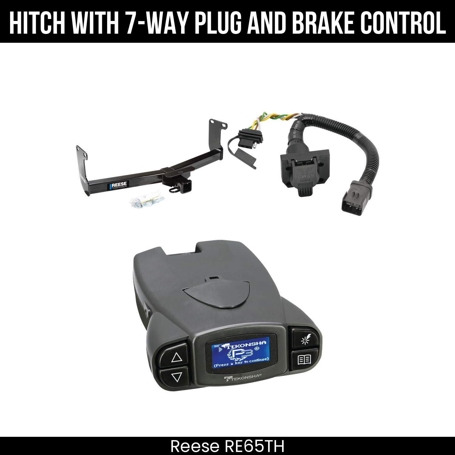 Trailer Hitch , 7-Way , Tekonsha Prodigy P3 Brake Control