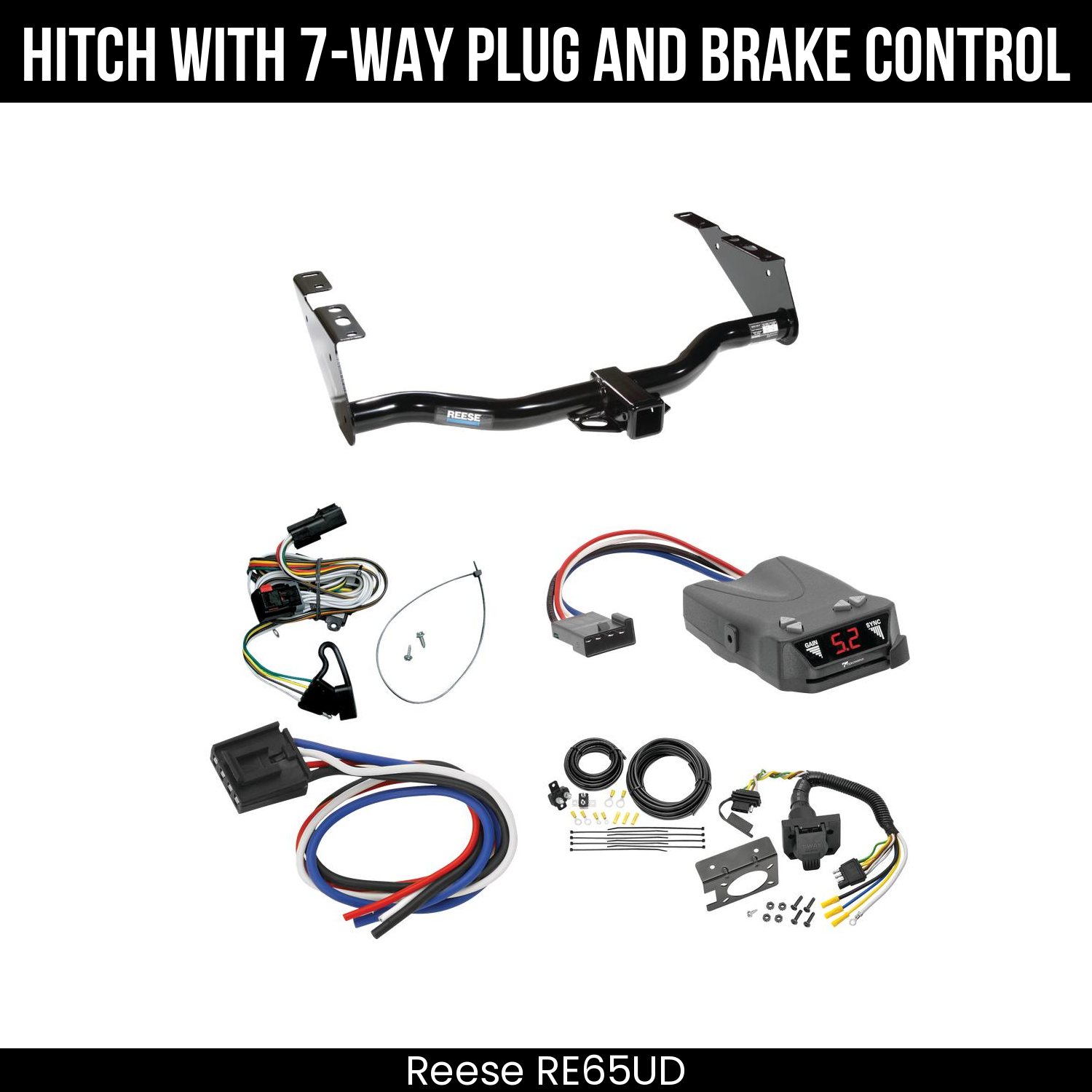 Trailer Hitch , 7-Way , Tekonsha Brakeman IV Brake Control