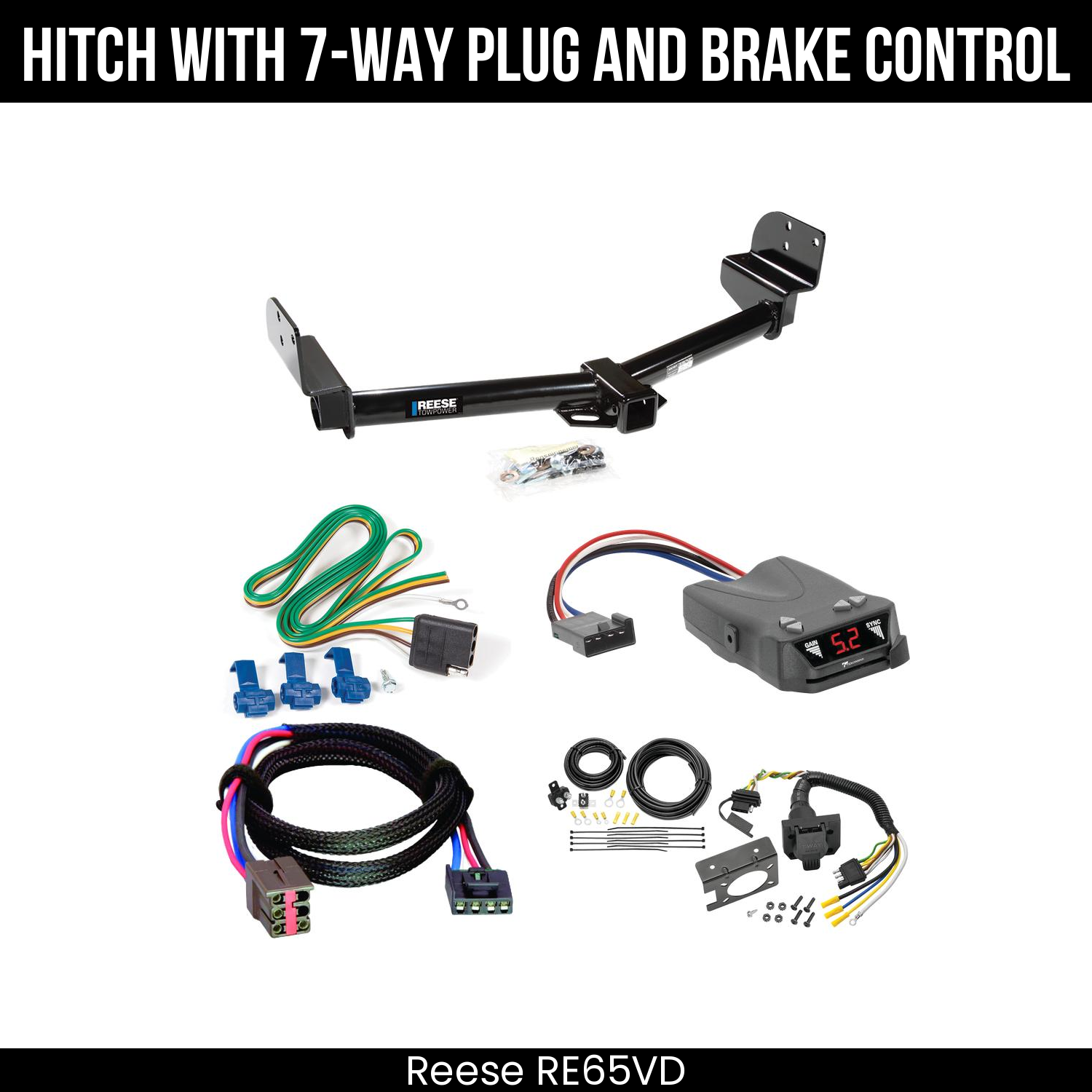 Trailer Hitch , 7-Way , Tekonsha Brakeman IV Brake Control