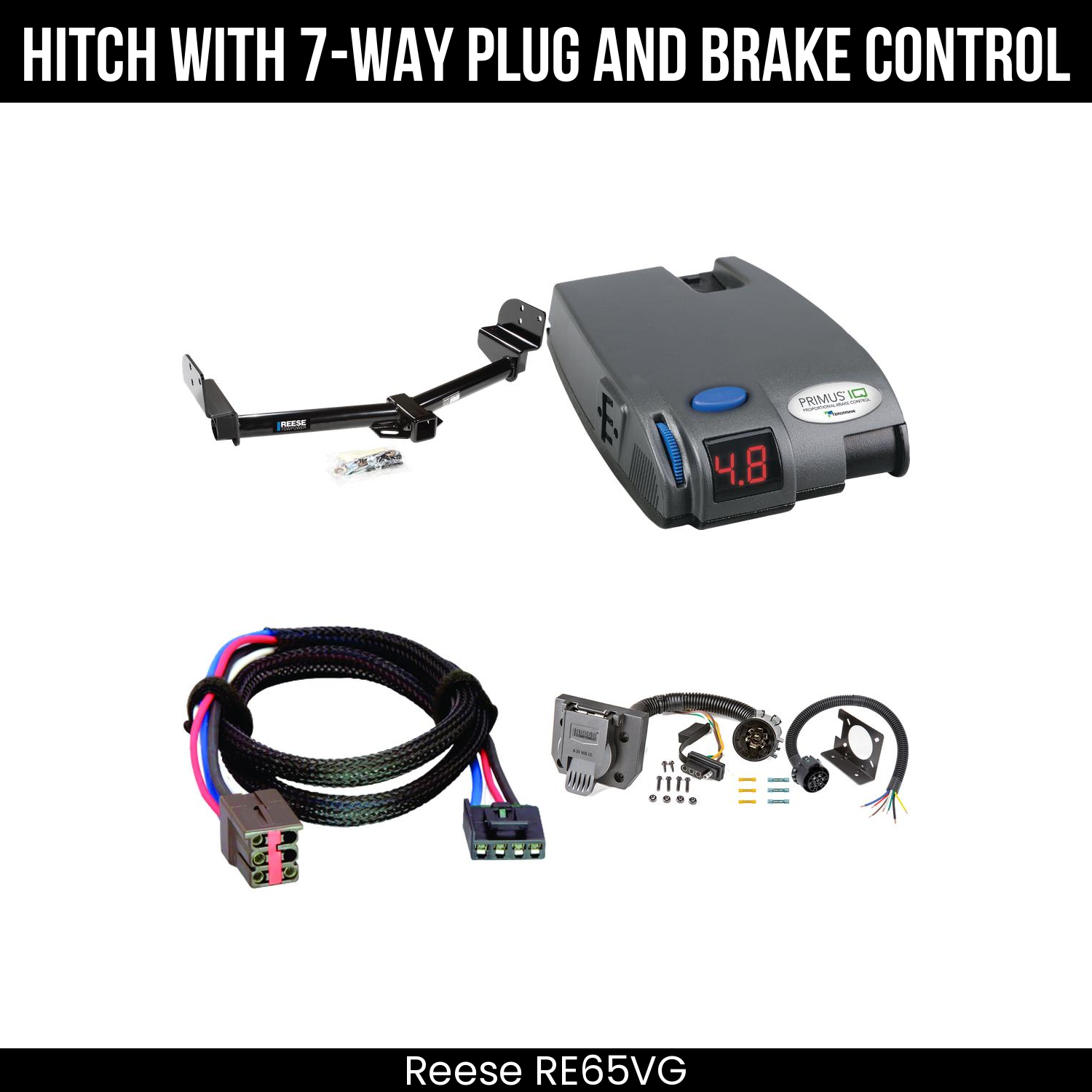 Trailer Hitch , 7-Way , Tekonsha Primus IQ Brake Control