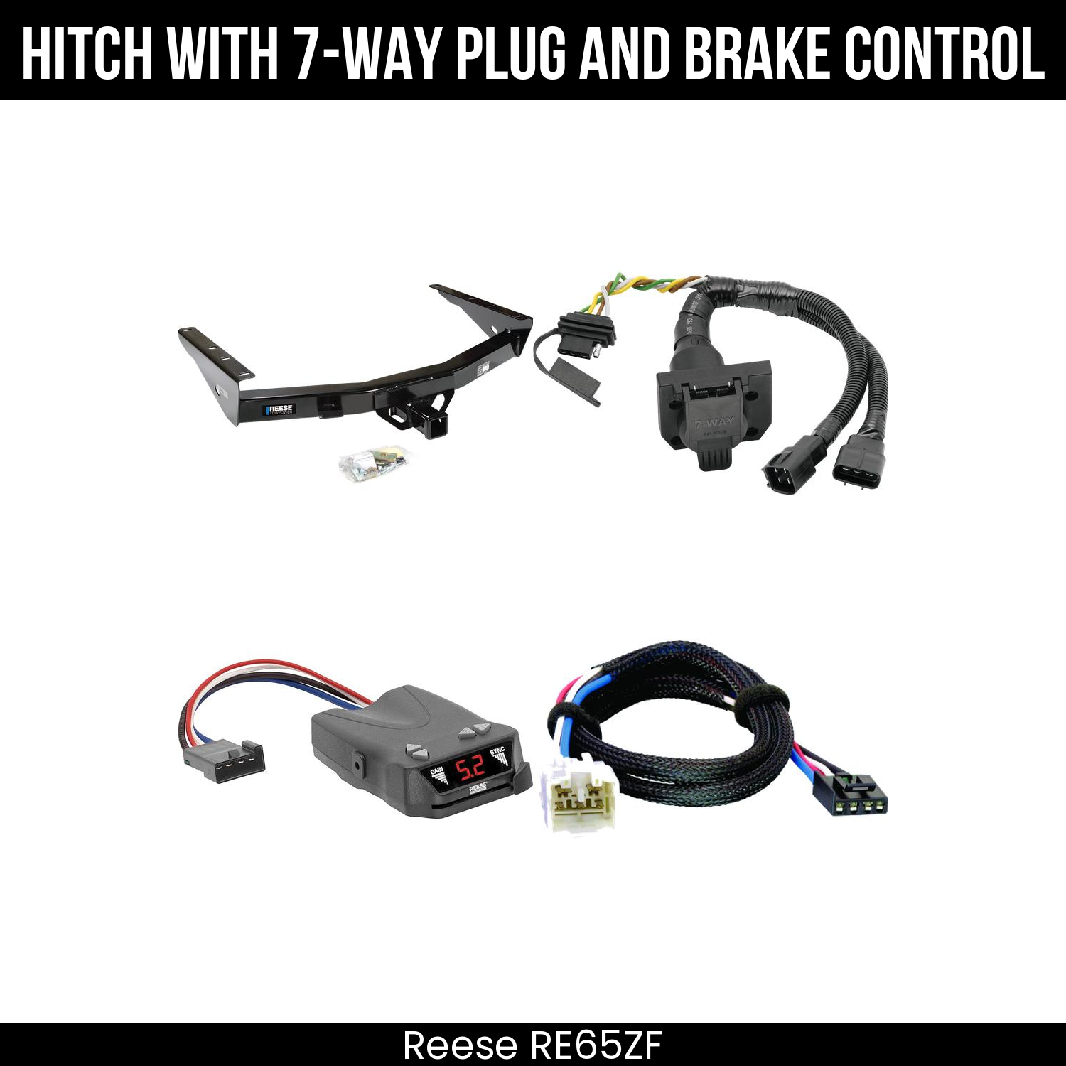 Trailer Hitch , 7-Way , Reese Brakeman IV Brake Control