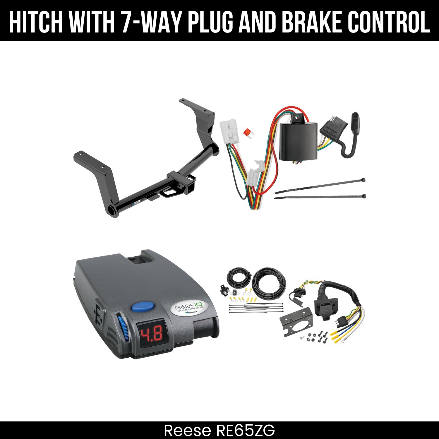 Trailer Hitch , 7-Way , Tekonsha Primus IQ Brake Control