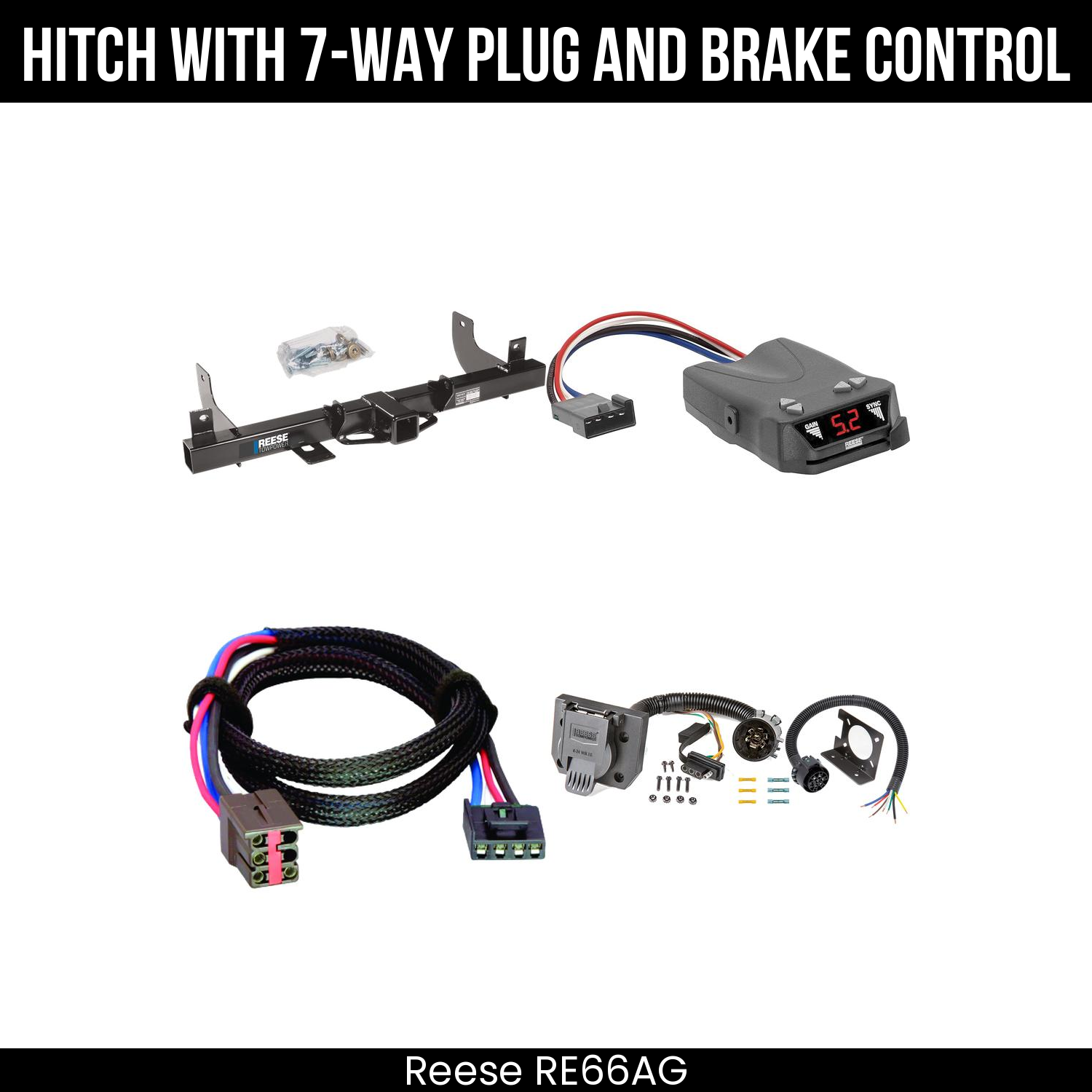 Trailer Hitch , 7-Way , Reese Brakeman IV Brake Control