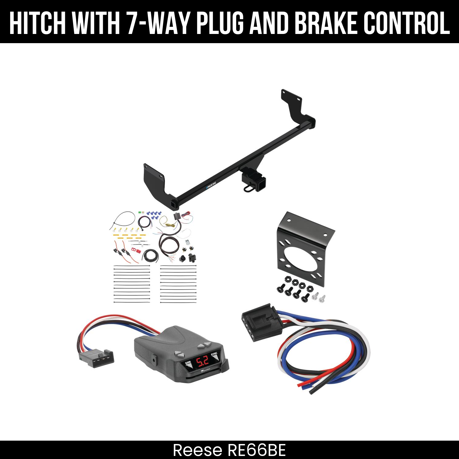 Trailer Hitch , 7-Way , Tekonsha Brakeman IV Brake Control