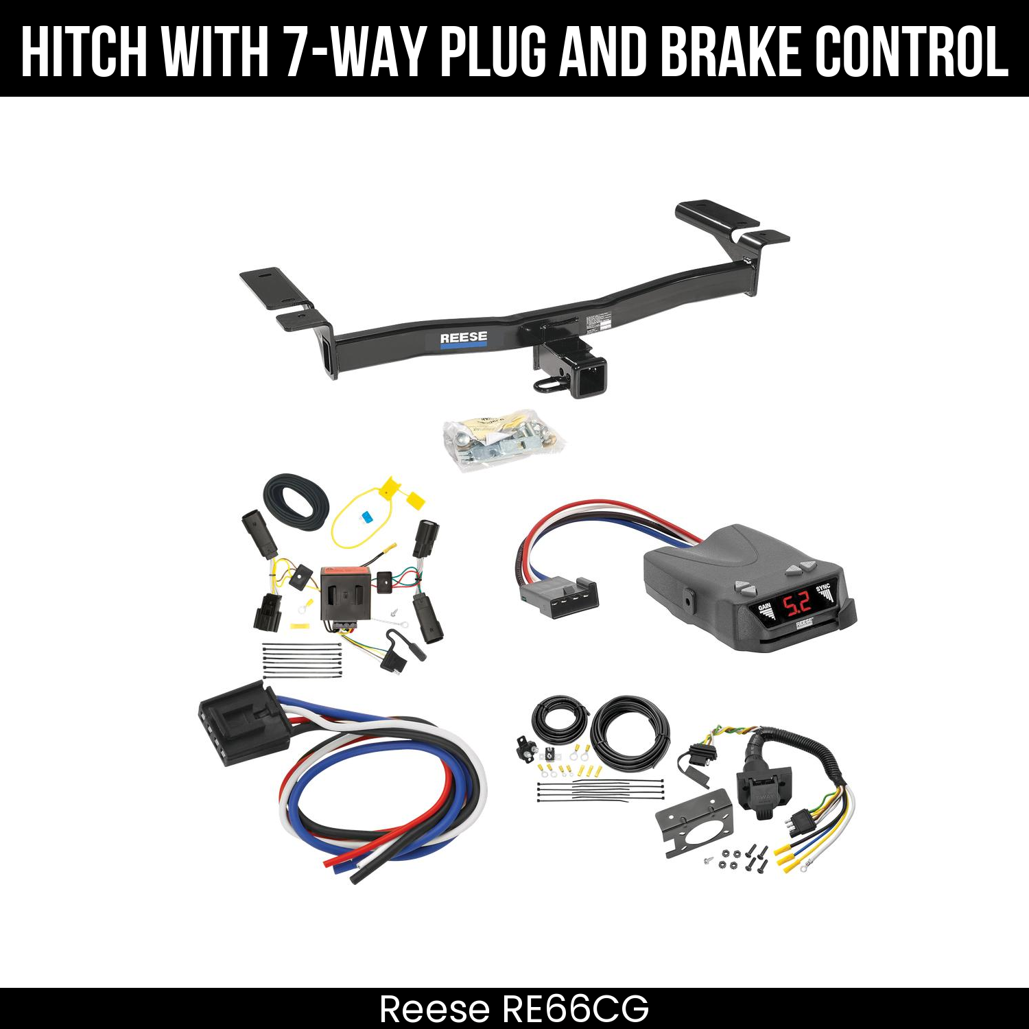 Trailer Hitch , 7-Way , Reese Brakeman IV Brake Control