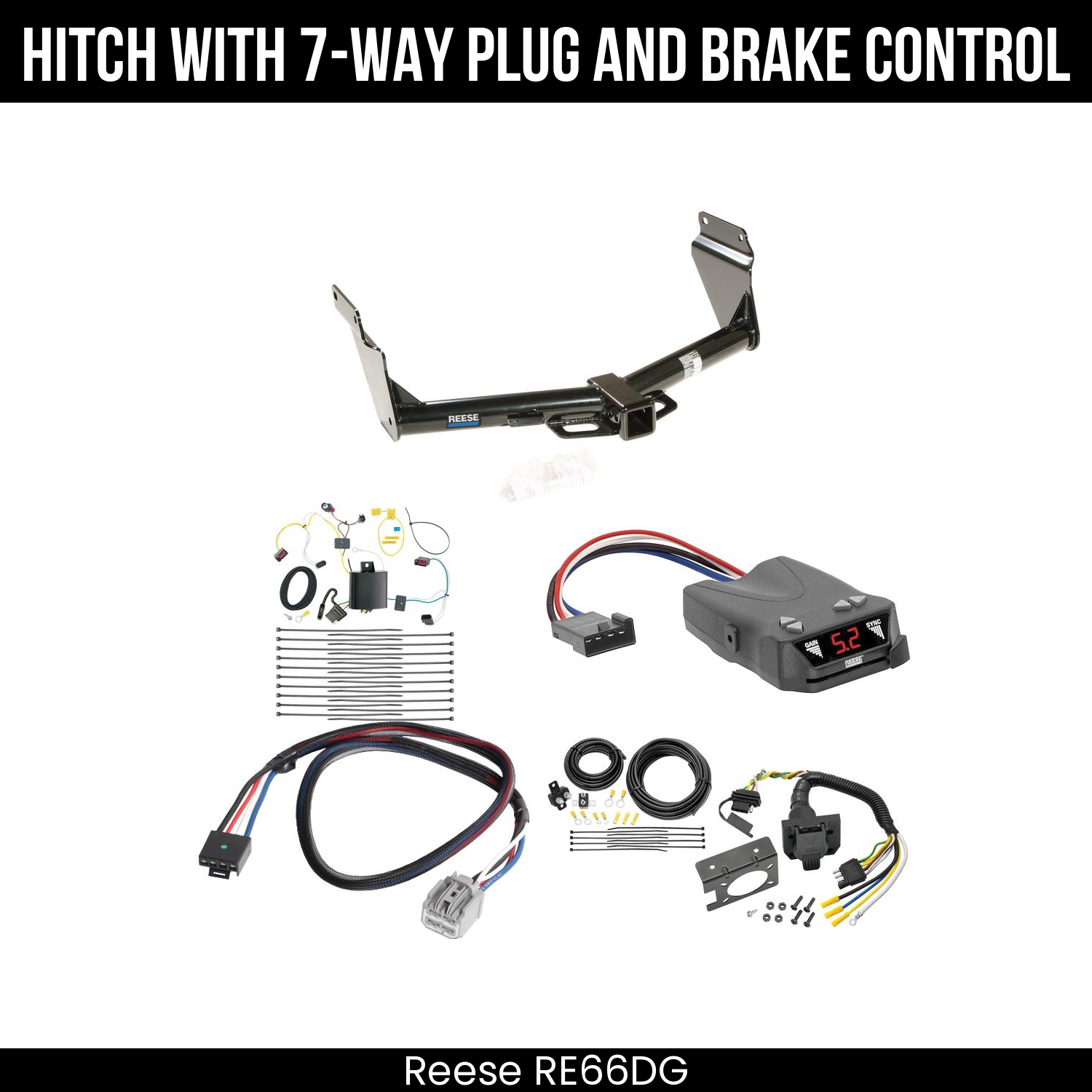 Trailer Hitch , 7-Way , Reese Brakeman IV Brake Control
