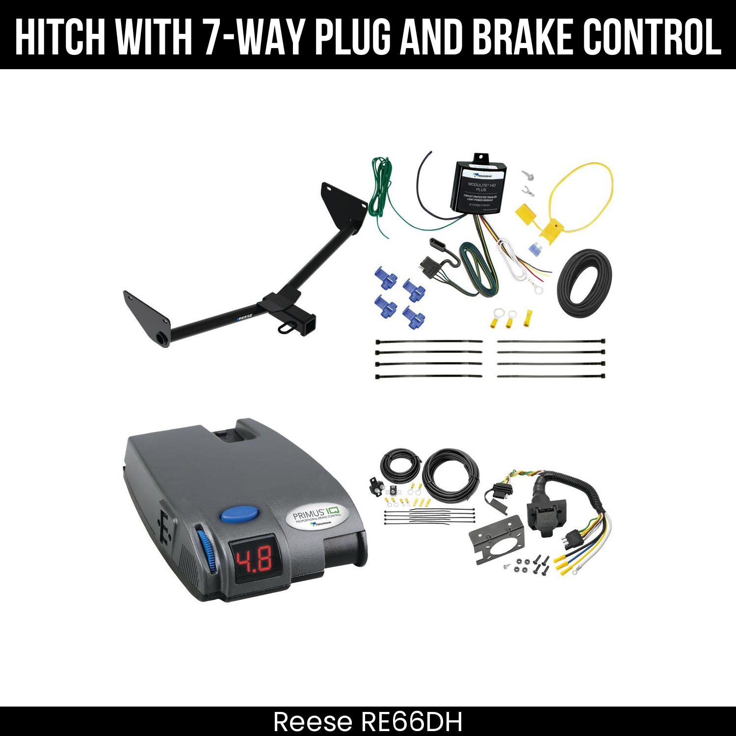 Trailer Hitch , 7-Way , Tekonsha Primus IQ Brake Control