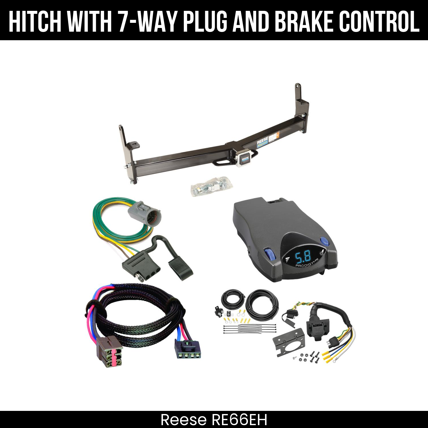 Trailer Hitch , 7-Way , Tekonsha Prodigy P2 Brake Control