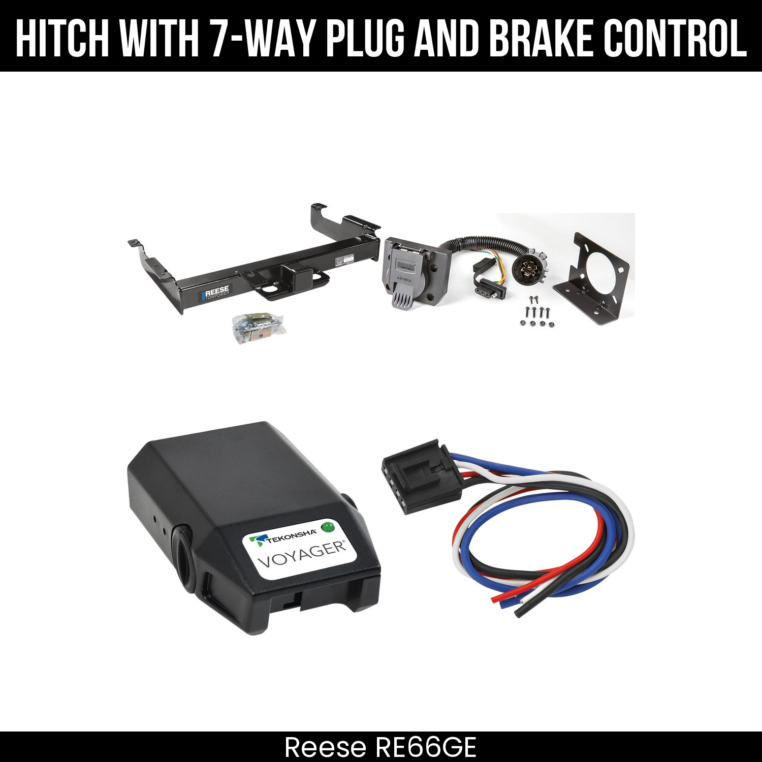 Trailer Hitch , 7-Way , Tekonsha Voyager Brake Control