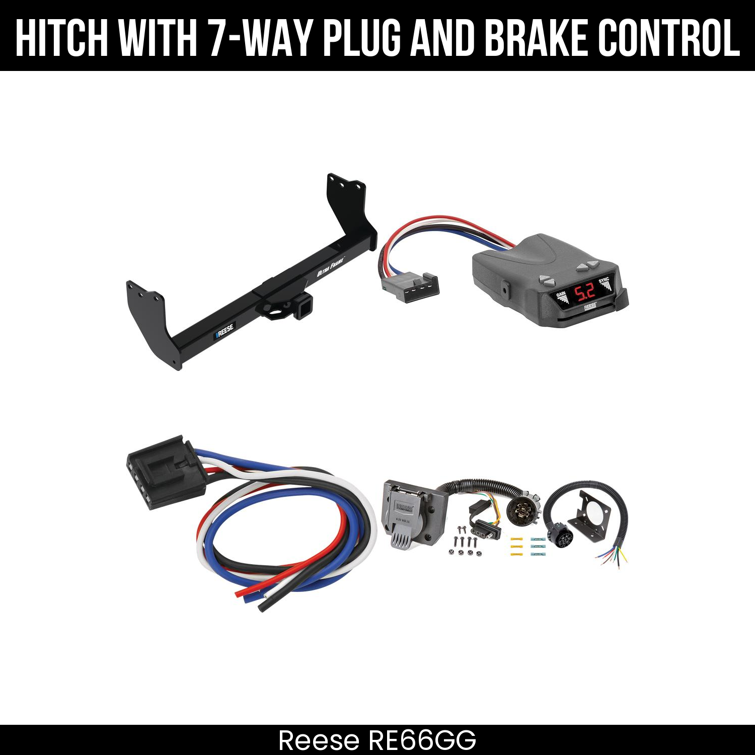 Trailer Hitch , 7-Way , Reese Brakeman IV Brake Control