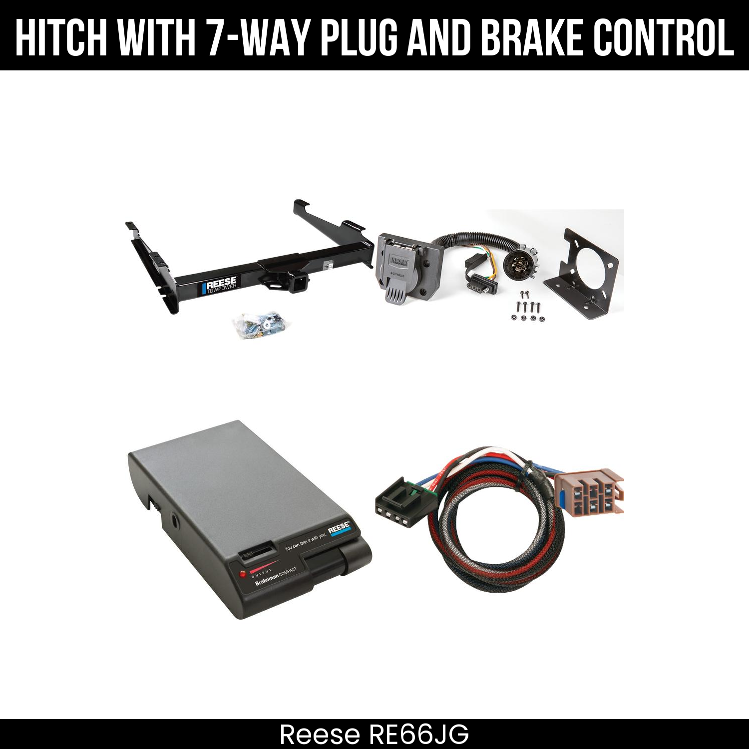 Trailer Hitch , 7-Way , Reese Brakeman Brake Control