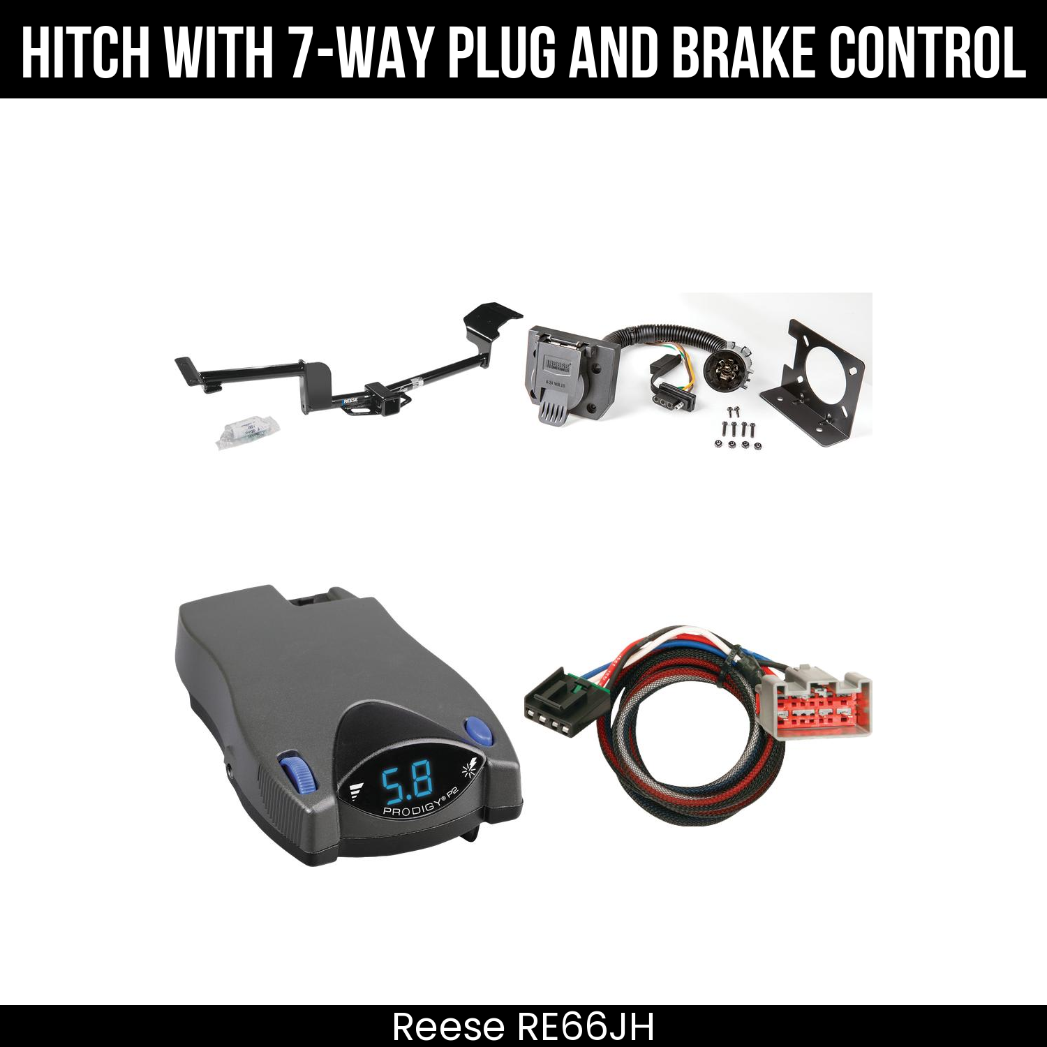 Trailer Hitch , 7-Way , Tekonsha Prodigy P2 Brake Control