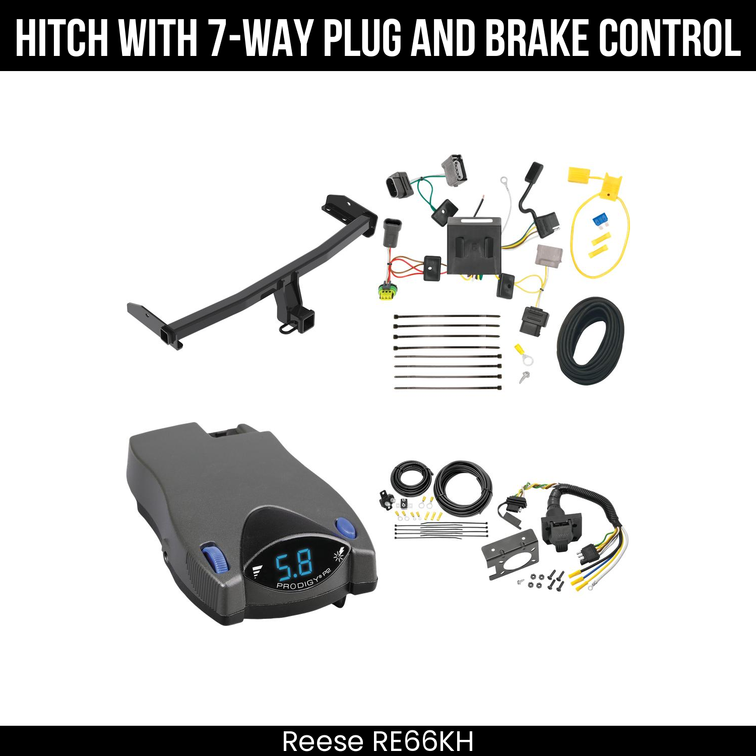 Trailer Hitch , 7-Way , Tekonsha Prodigy P2 Brake Control