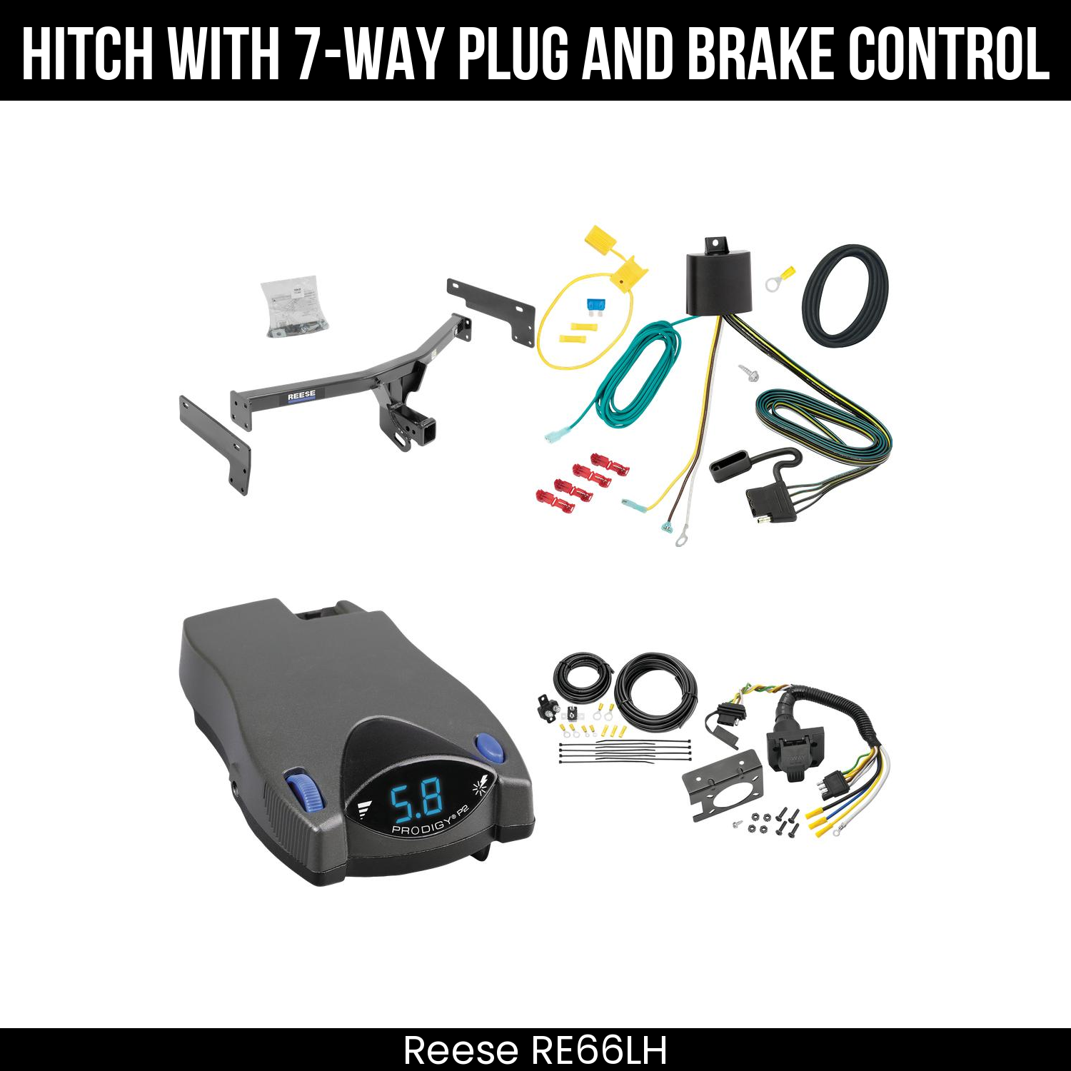 Trailer Hitch , 7-Way , Tekonsha Prodigy P2 Brake Control