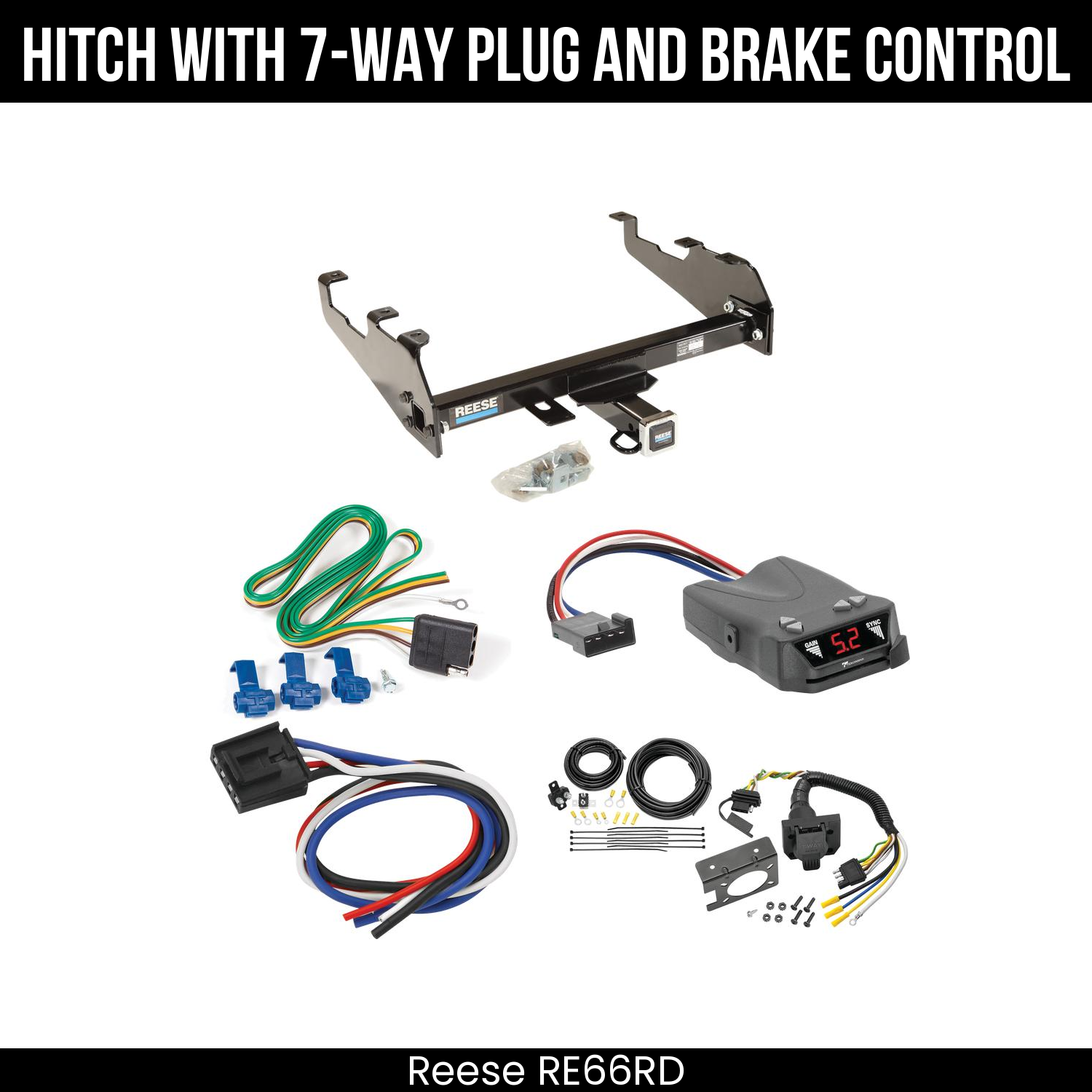 Trailer Hitch , 7-Way , Tekonsha Brakeman IV Brake Control