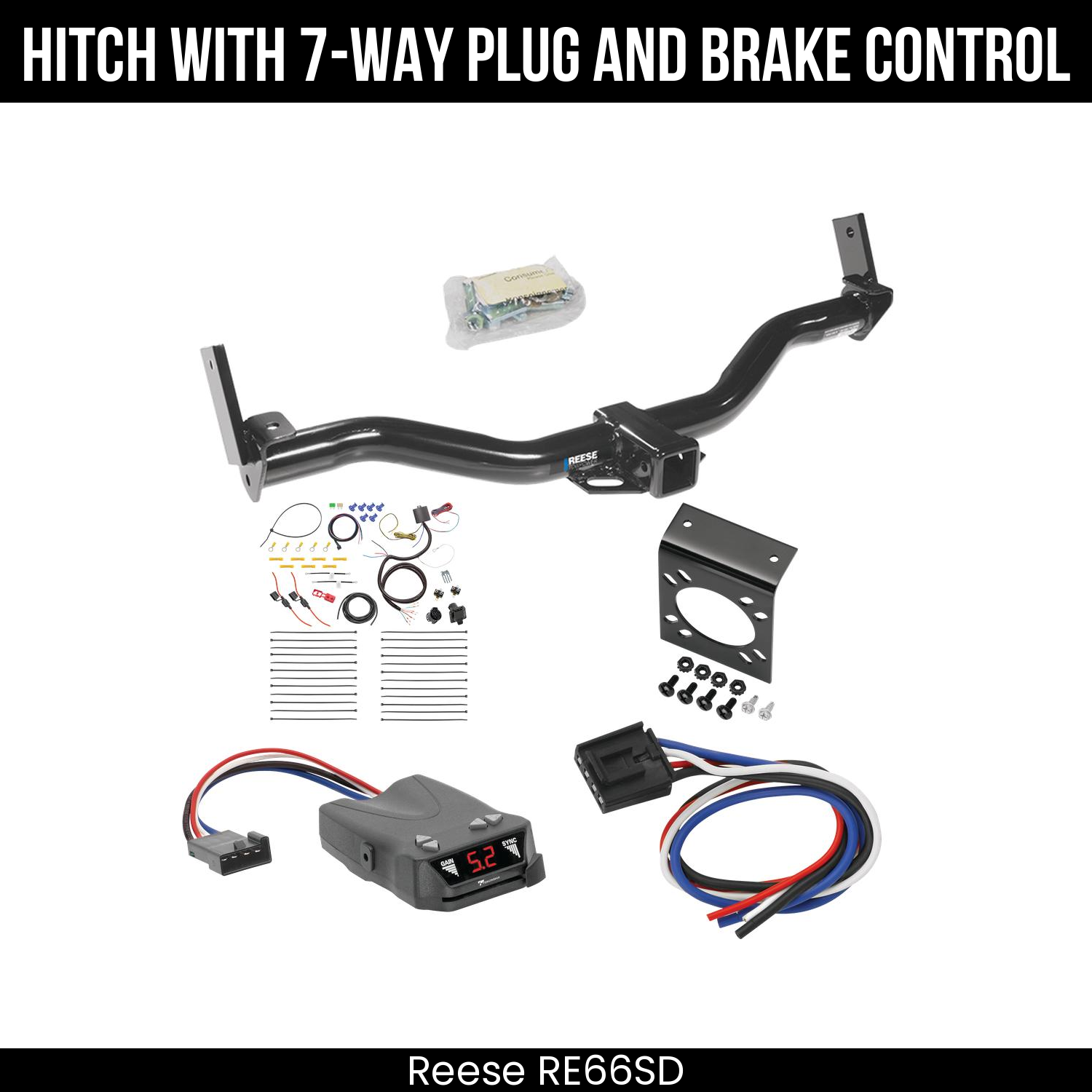 Trailer Hitch , 7-Way , Tekonsha Brakeman IV Brake Control