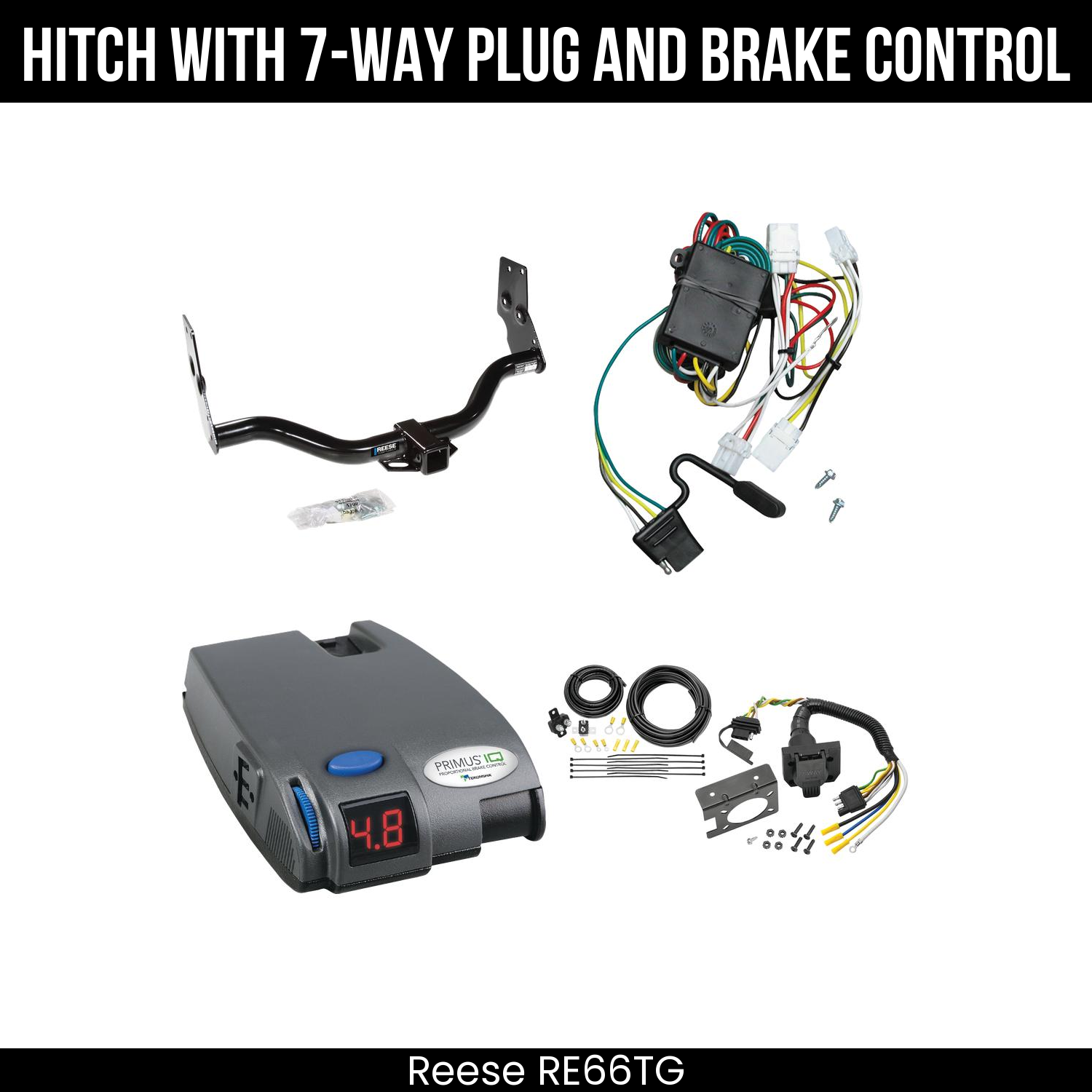 Trailer Hitch , 7-Way , Tekonsha Primus IQ Brake Control